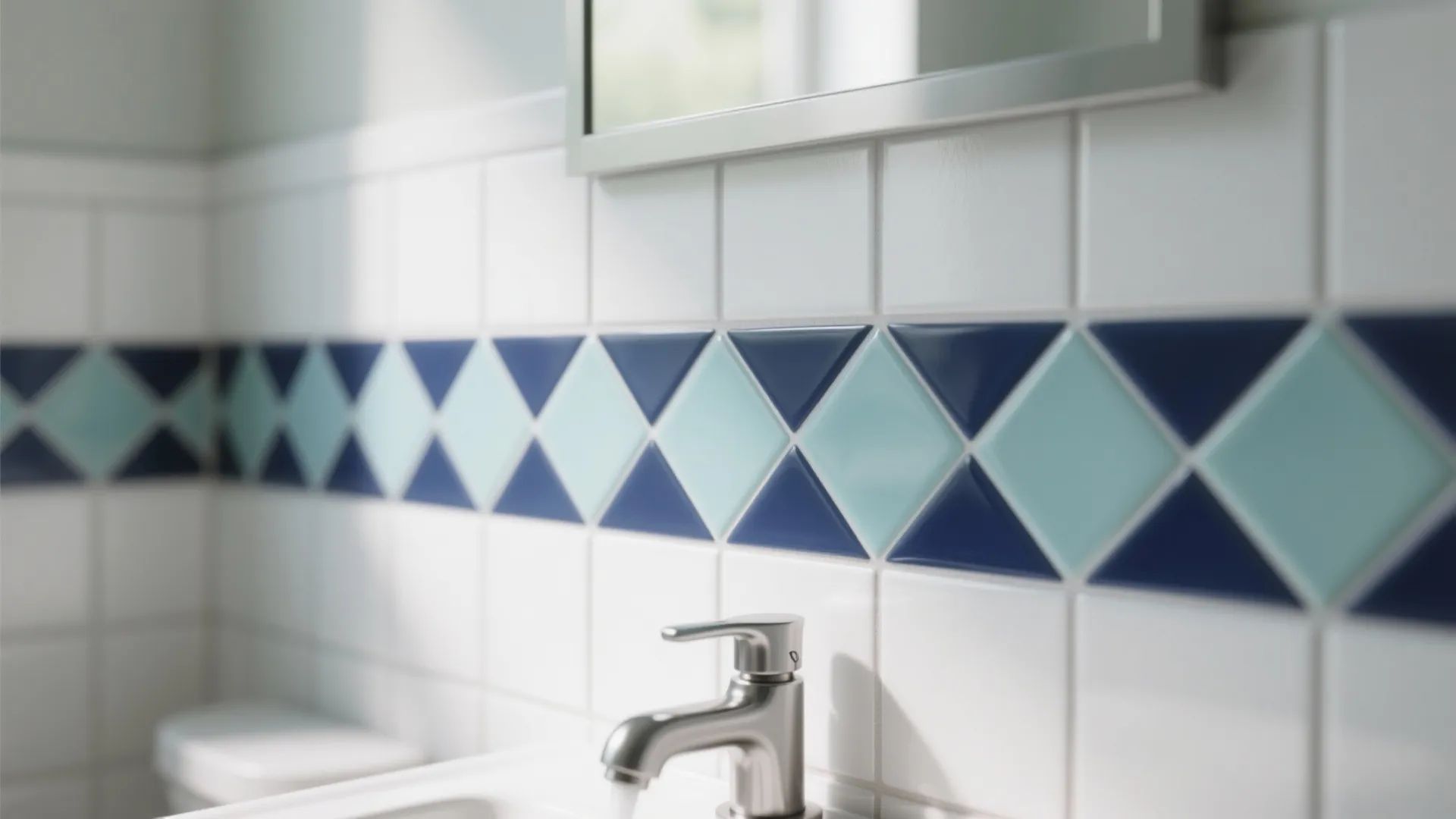 2. Playful Tile Patterns That Don’t Overcrowd