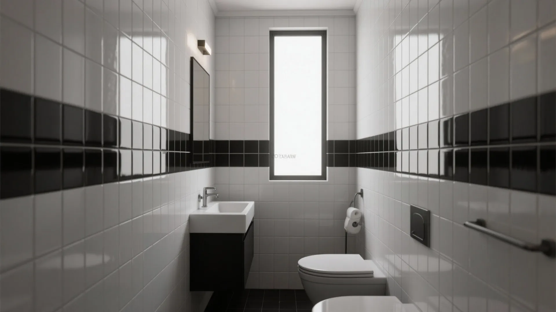 1. High-contrast tile bands