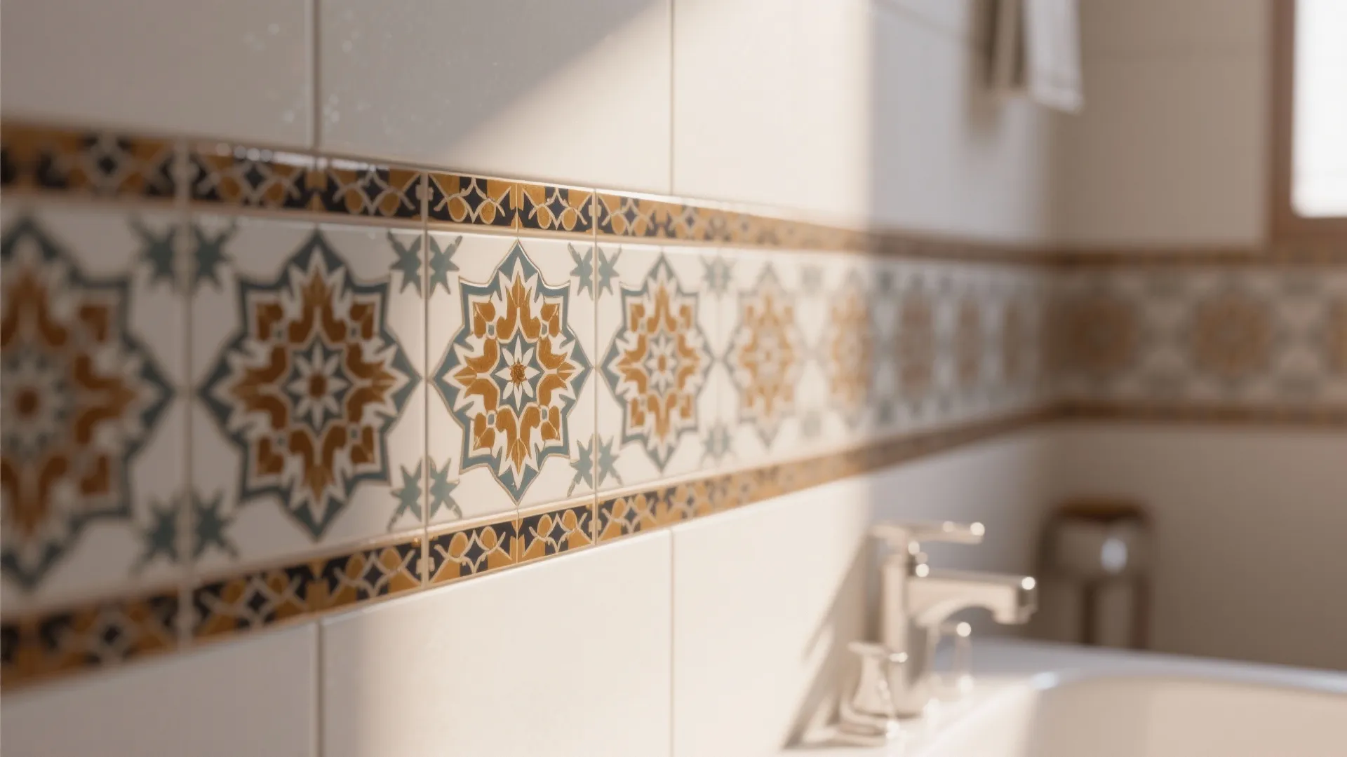 6. Accent with a Tile Border