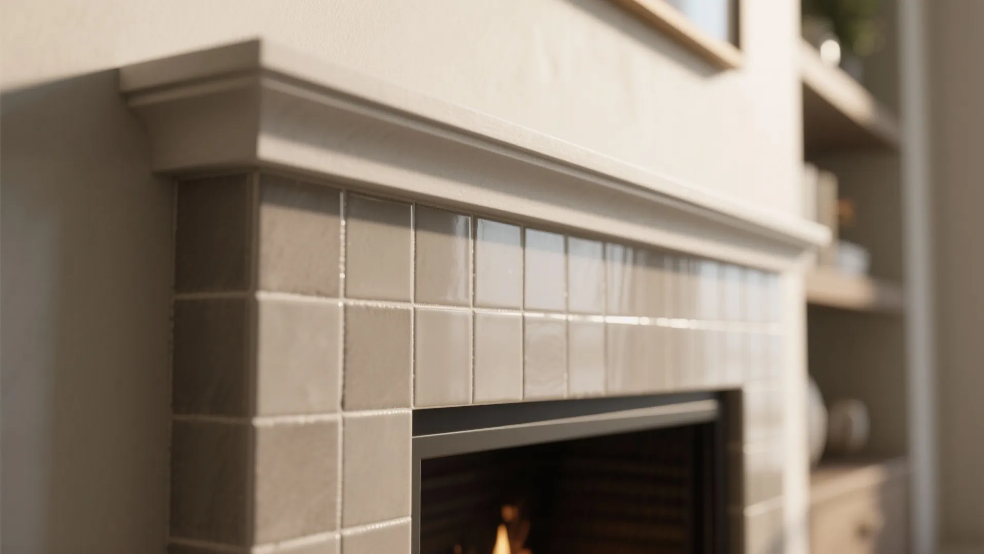 Fireplace wrap at half height