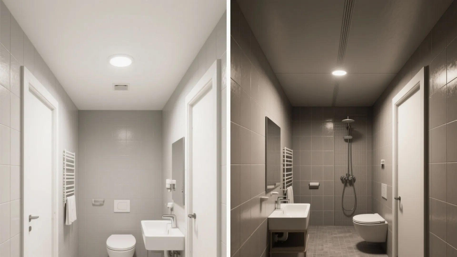 4. Extend tile color onto the ceiling for continuity