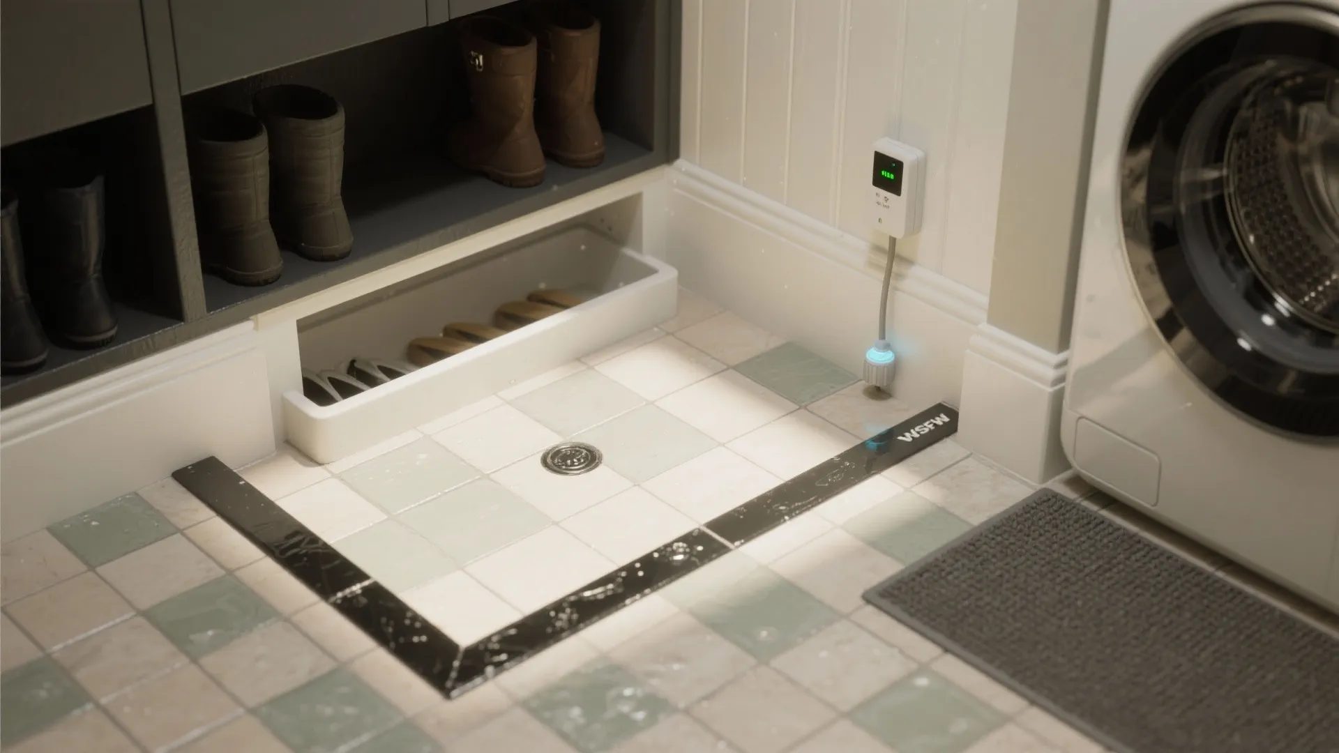 Define a Wet Zone with Tough Surfaces