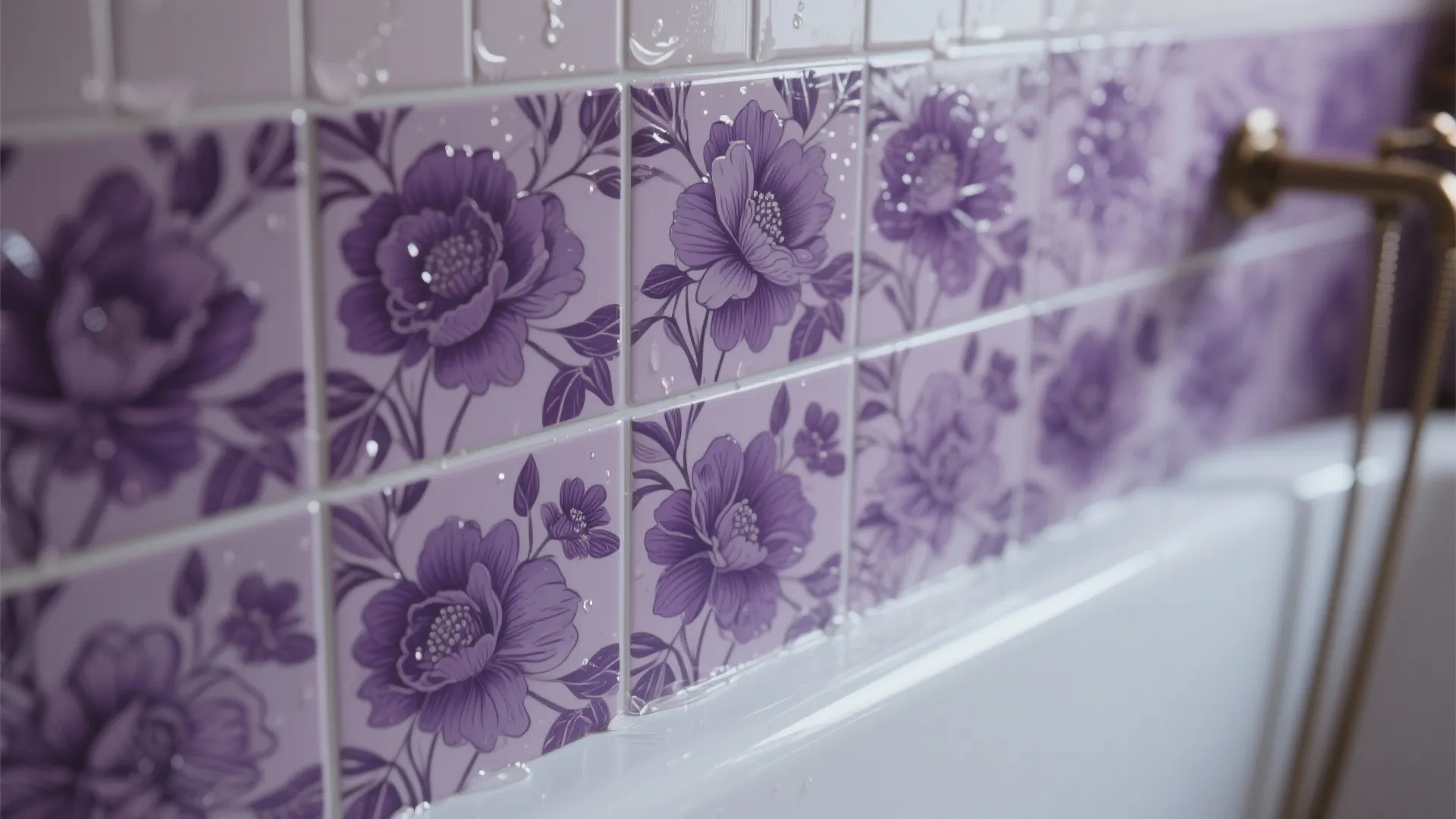 4. Tile Decals and Painted Murals (DIY-Friendly)