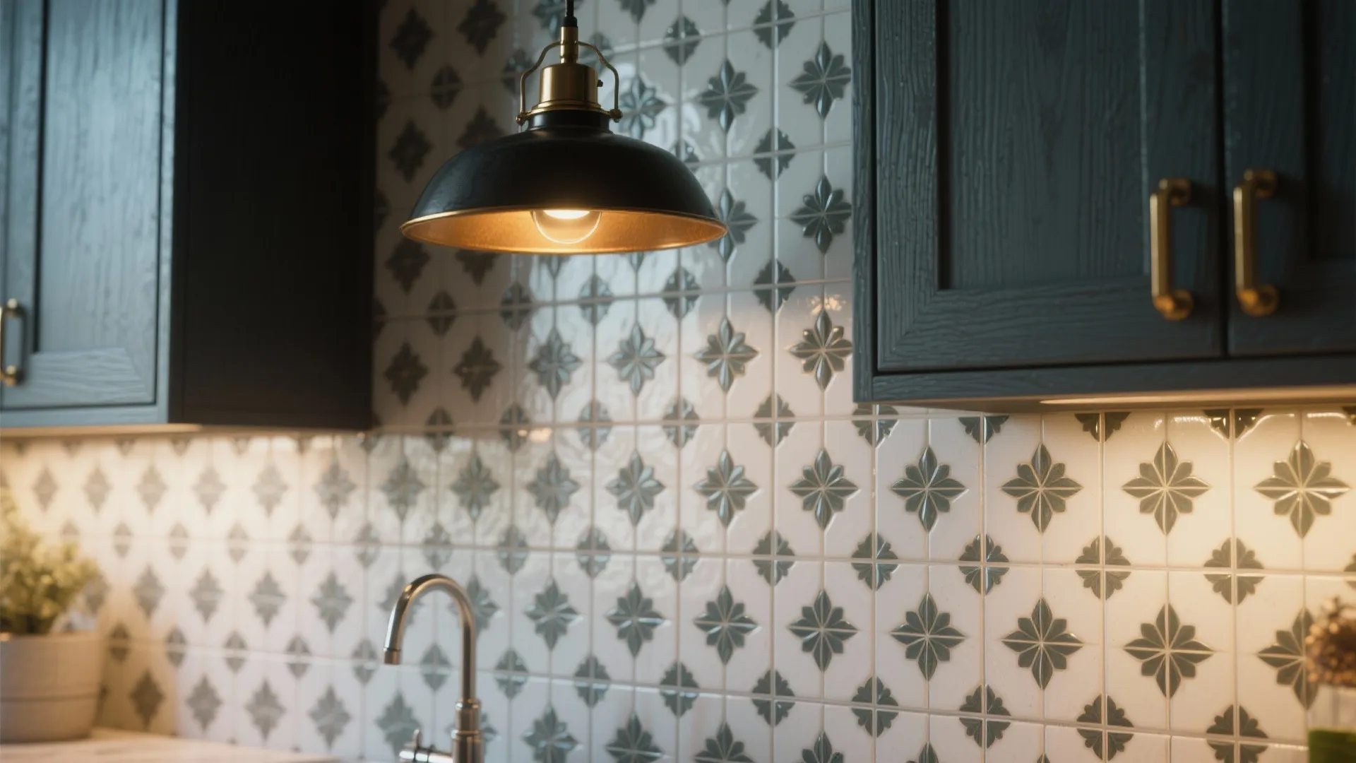 5. Make laundry a feature: color, tile and lighting