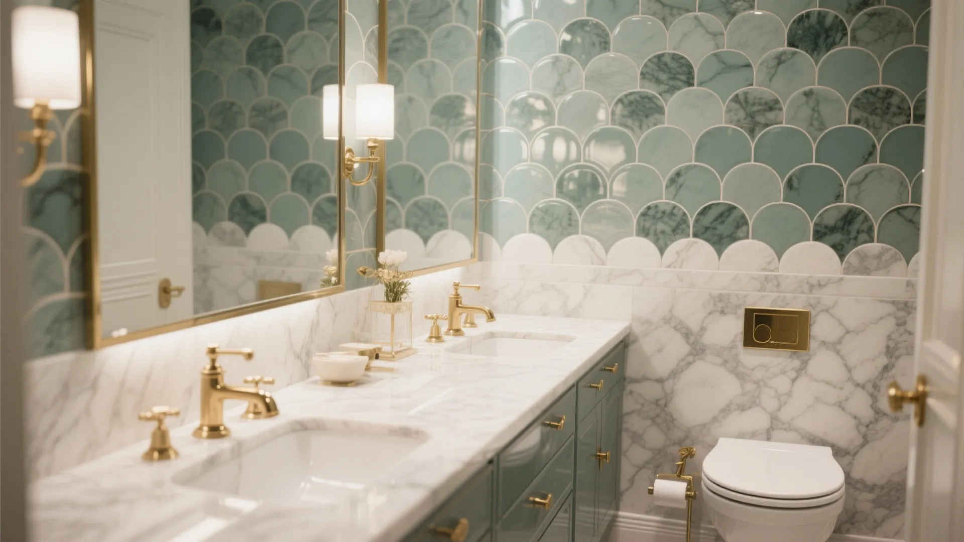 7. Statement tile feature wall