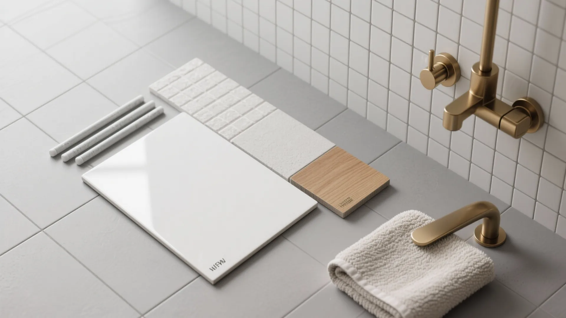 Minimal Grey-and-White Tile Palette