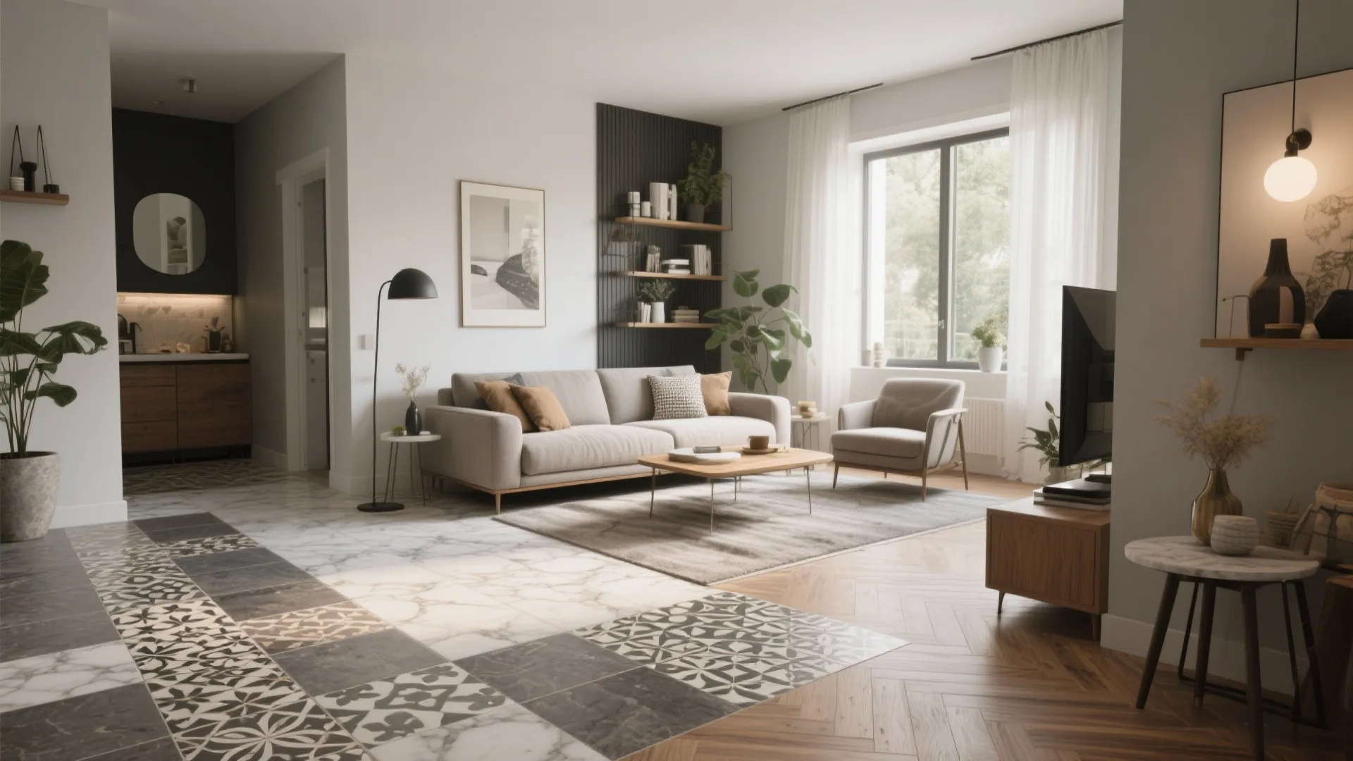 5 Tile Flooring Ideas for Your Living Room: Creative and practical inspirations from my own design experience