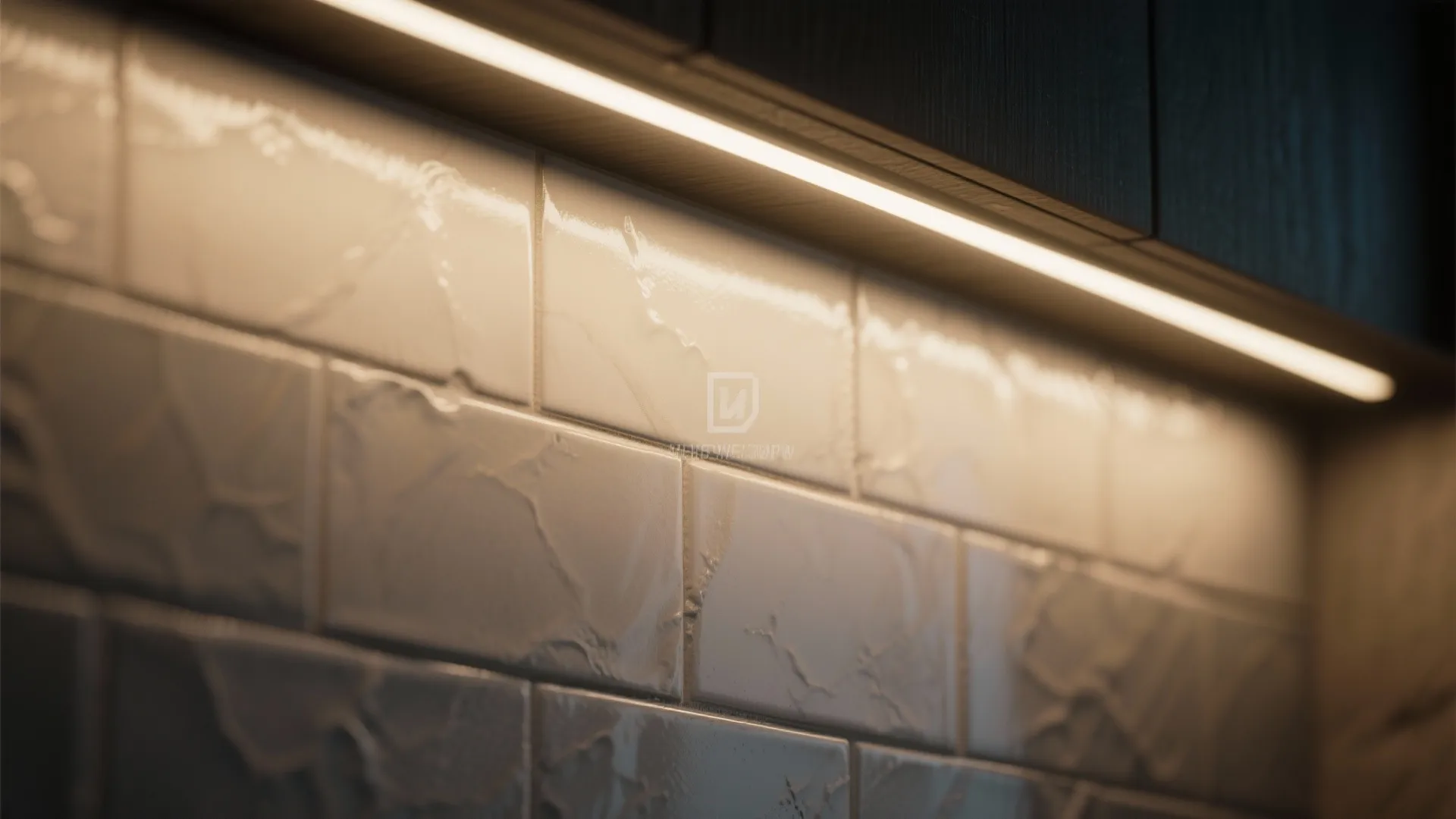 Backsplash grazing for depth and sparkle