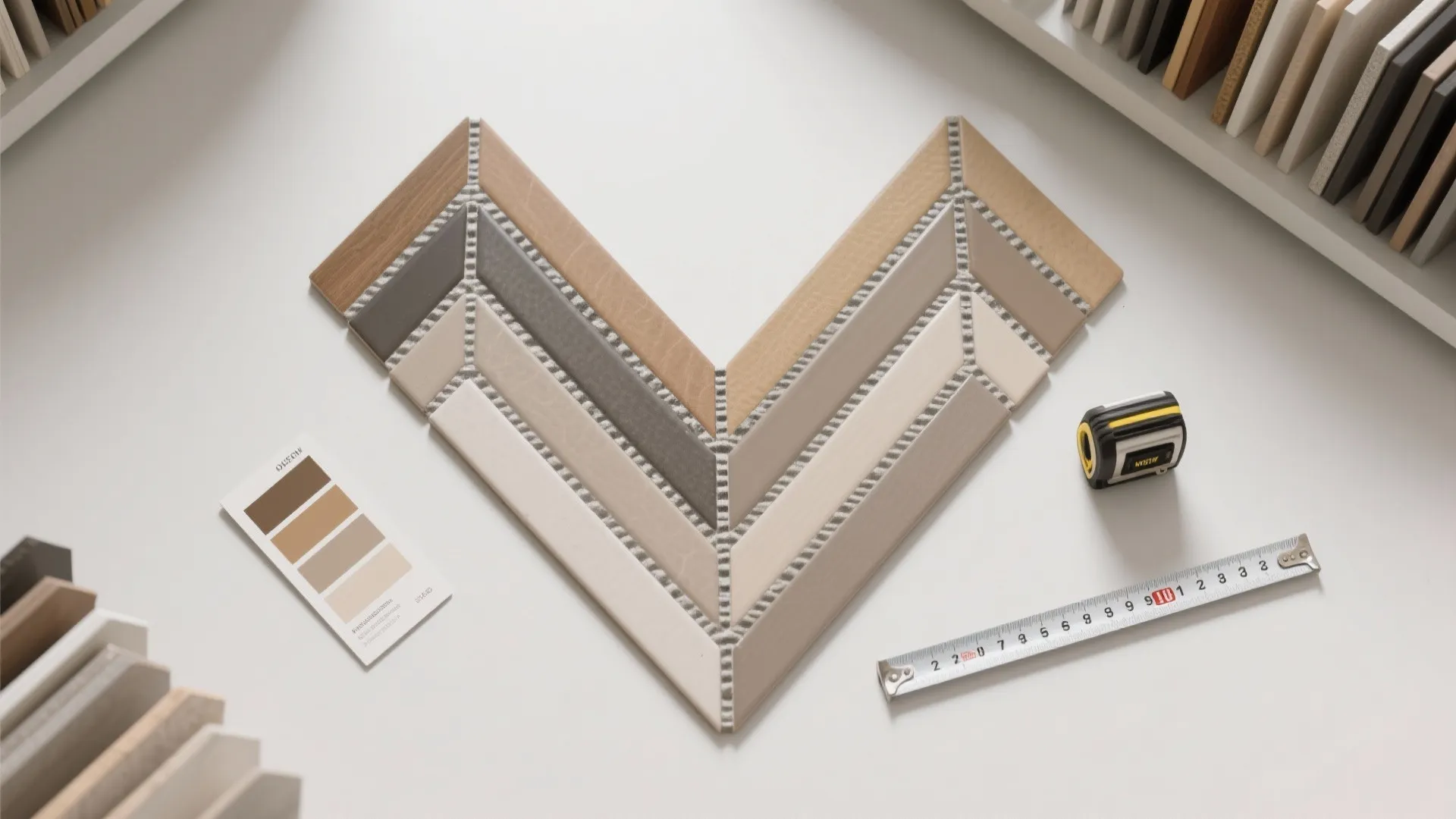 Zigzag Tile Backsplash or Wainscot for Easy-Clean Drama