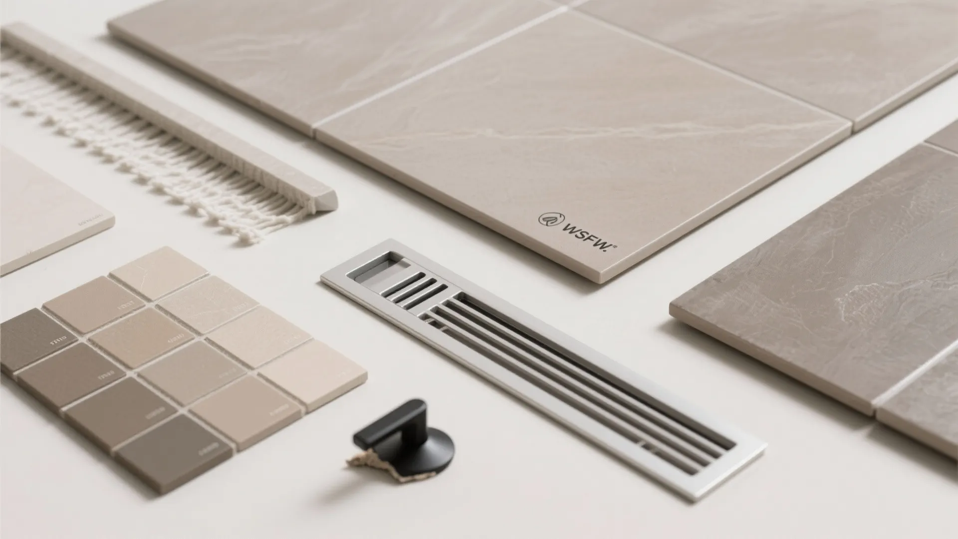 Color-matched epoxy grout with large-format tiles