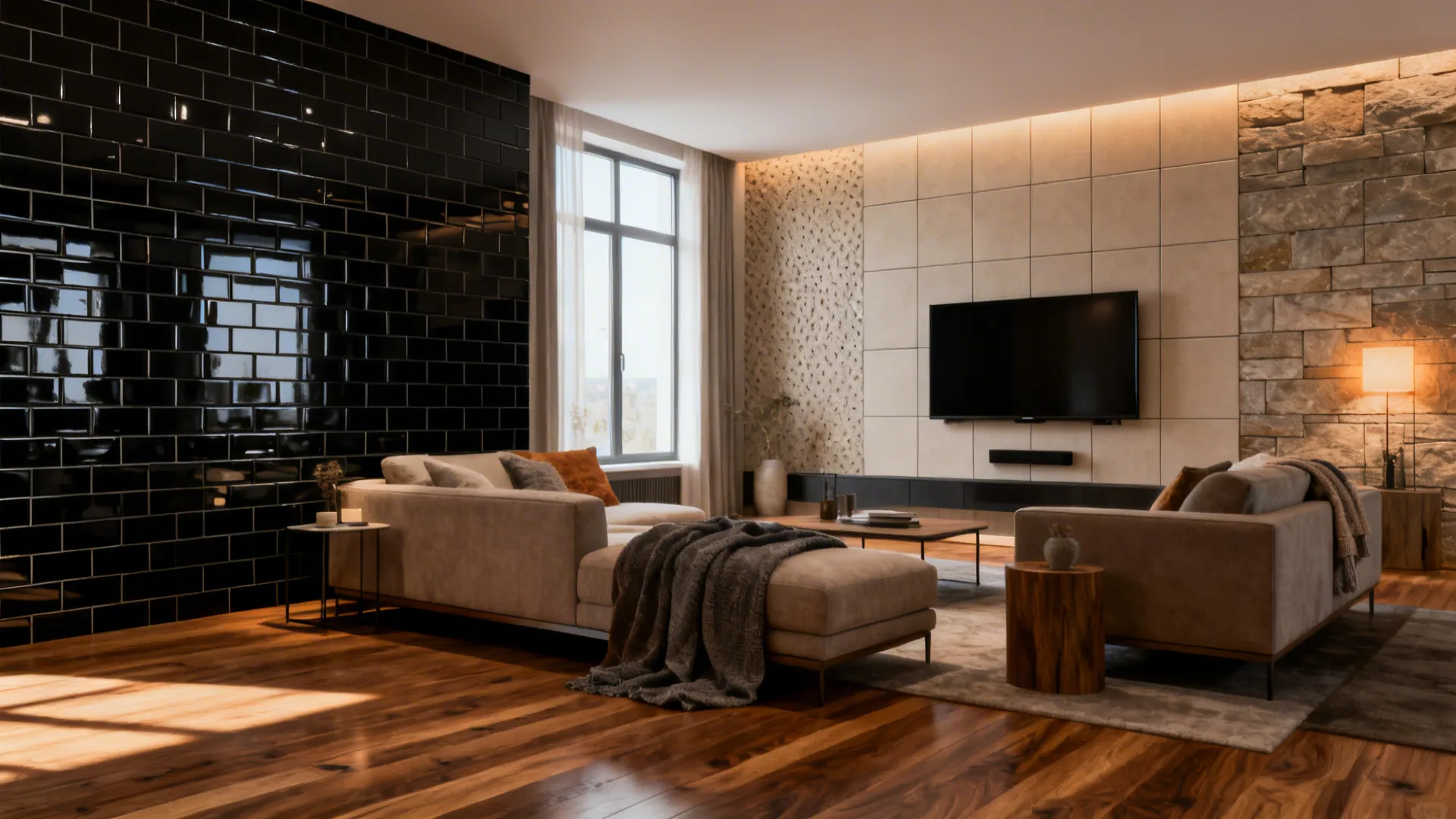 5 Simple Wall Tile Ideas for Living Rooms: Small changes, big impact: 5 practical wall tile inspirations for a stylish living room