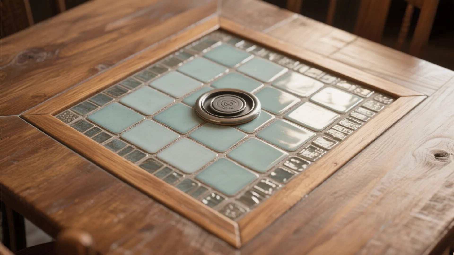 3. Tile Inlay for Durable, Heat-Resistant Zones