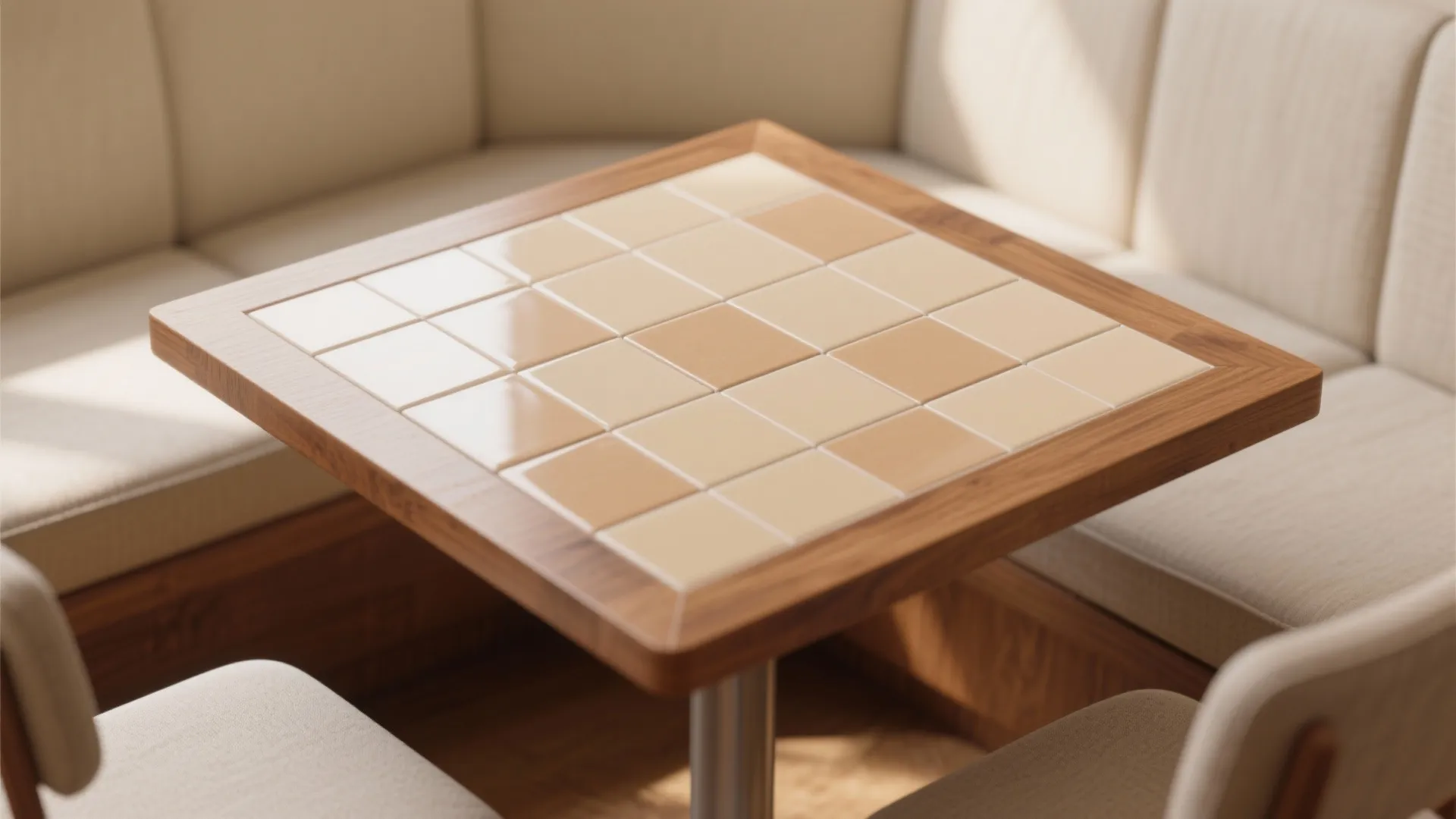 5. Incorporate tile or faux tile inlay