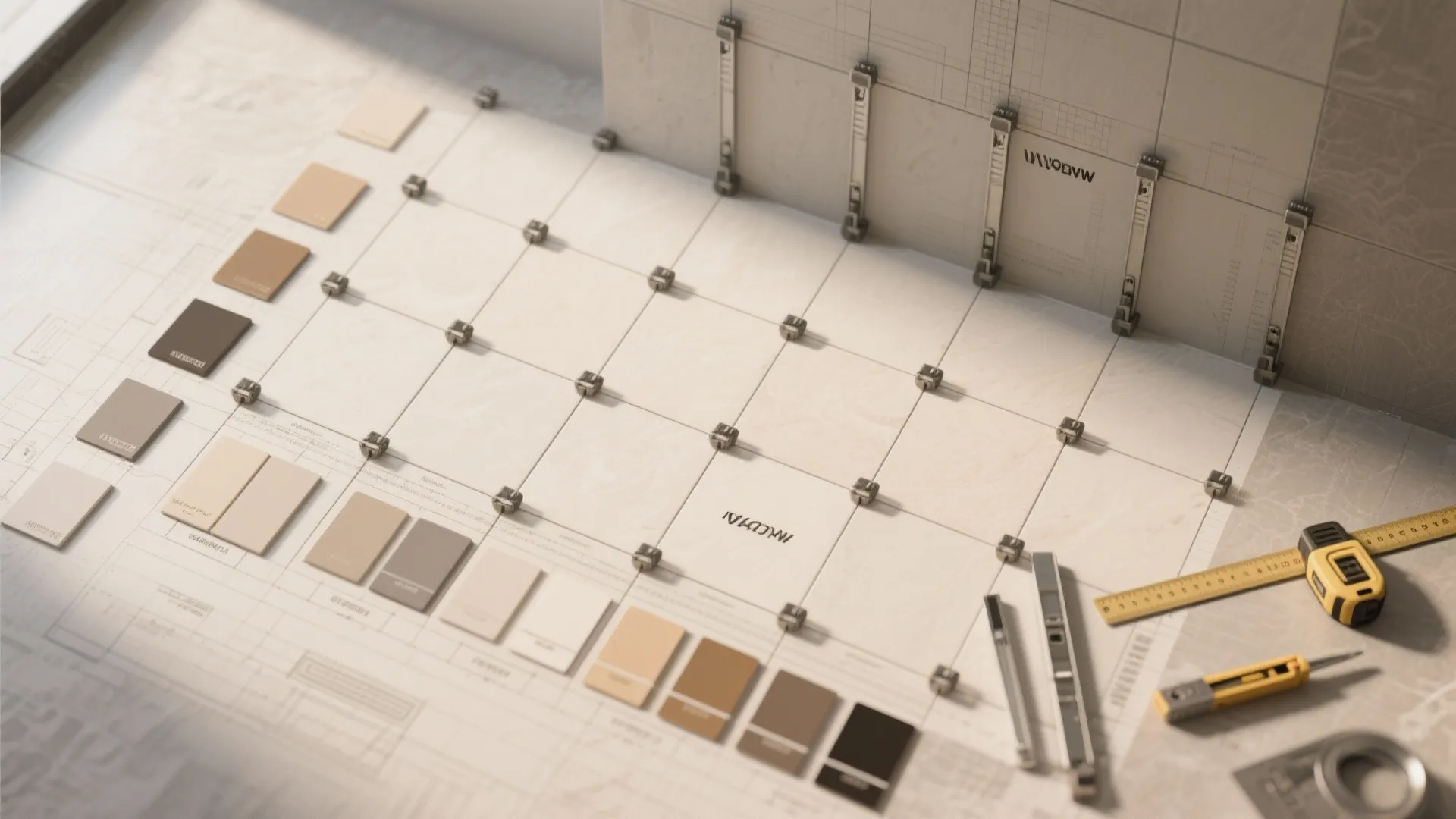 Calm Neutrals with Large-Format Tiles