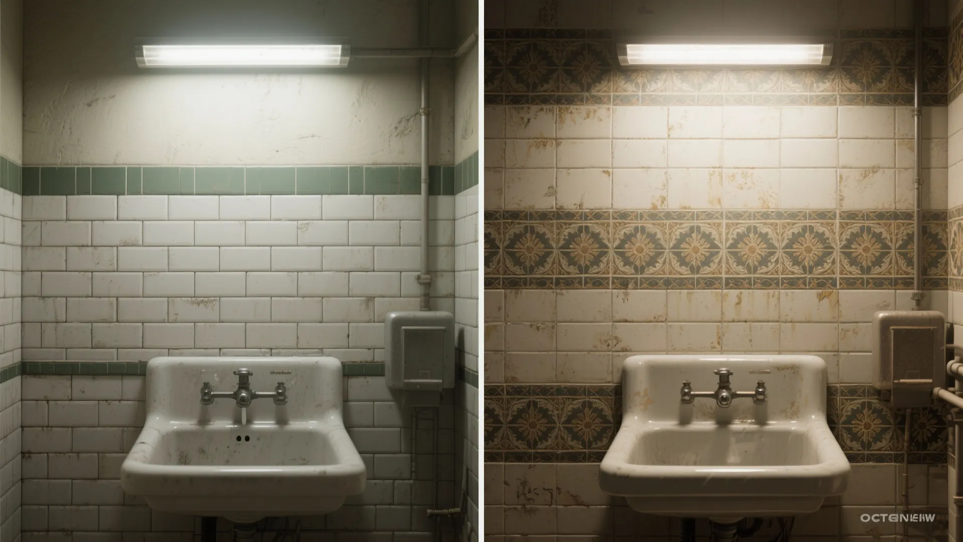 4. Tile-Look Wallpaper for a High-End Look on a Budget