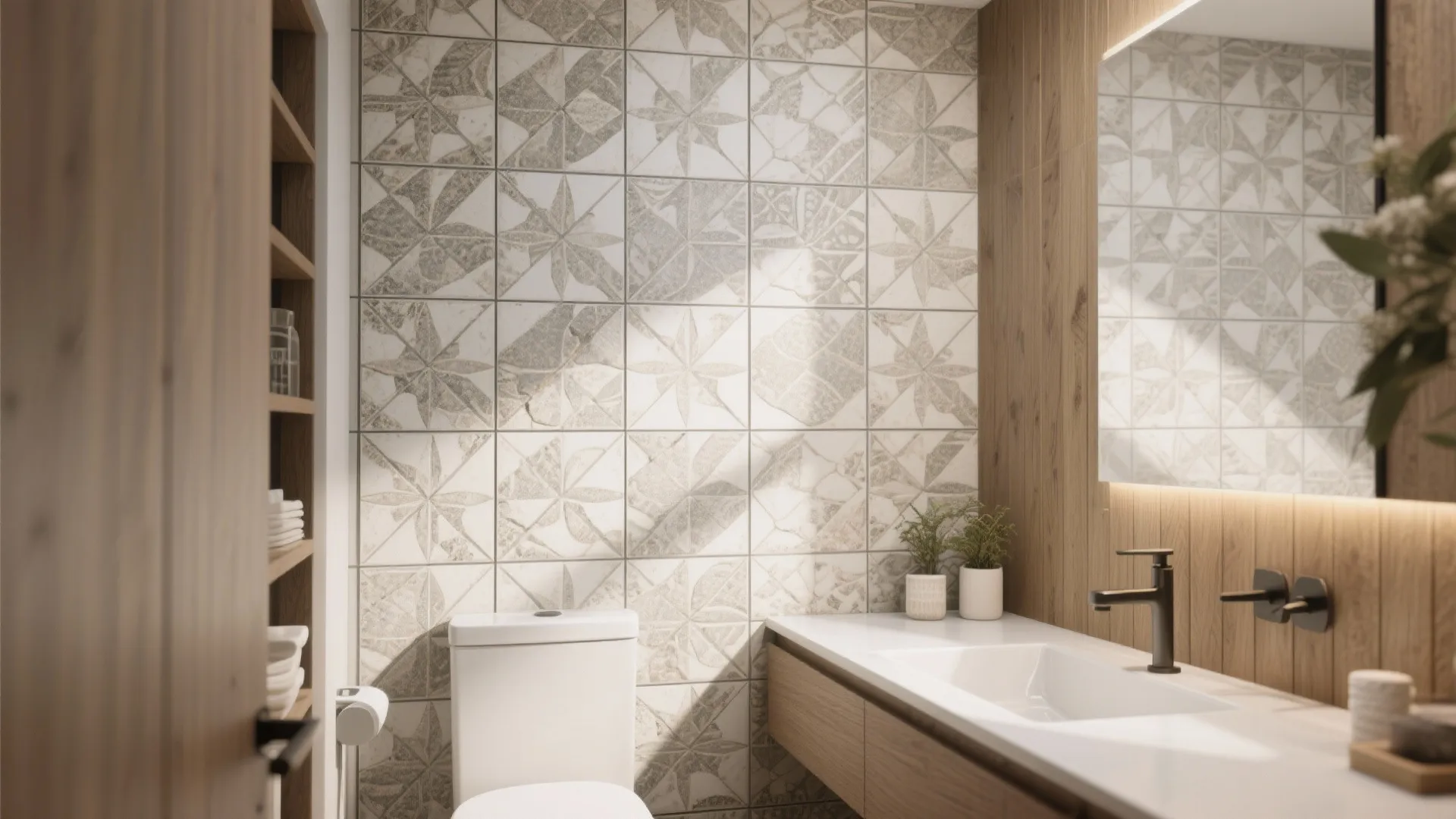 3. Tile-Look Panels for Instant Pattern