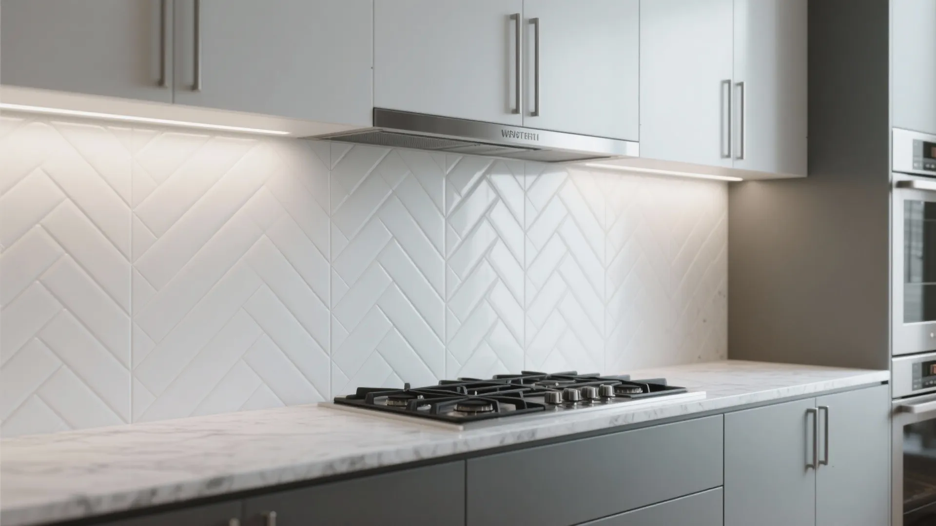 Patterned, groutless tile-look PVC