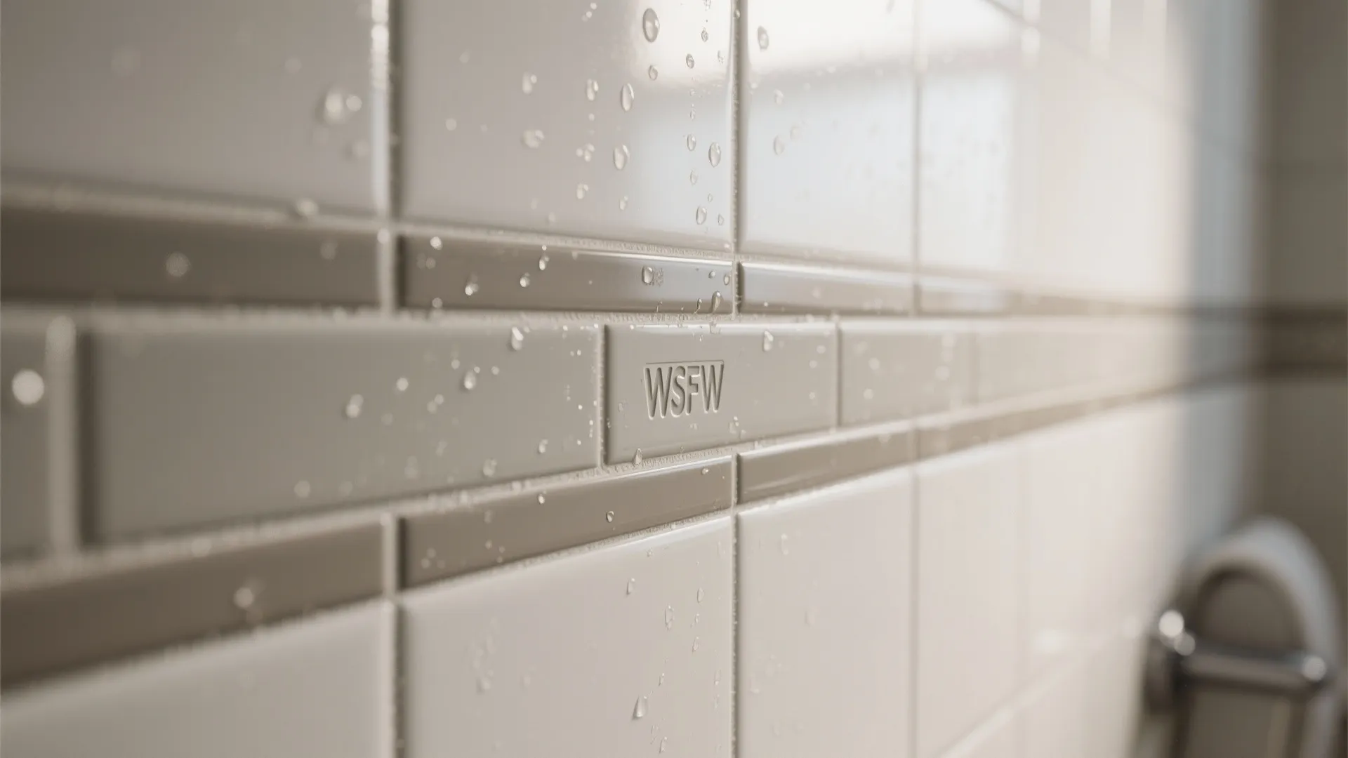 1. Narrow tile-look vinyl border