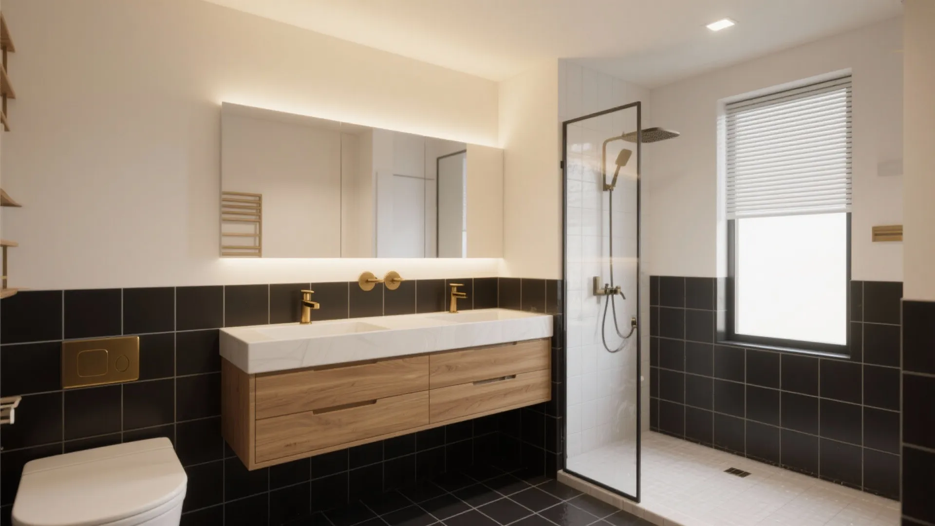 5. Mixed Materials: Tile Meets Paint