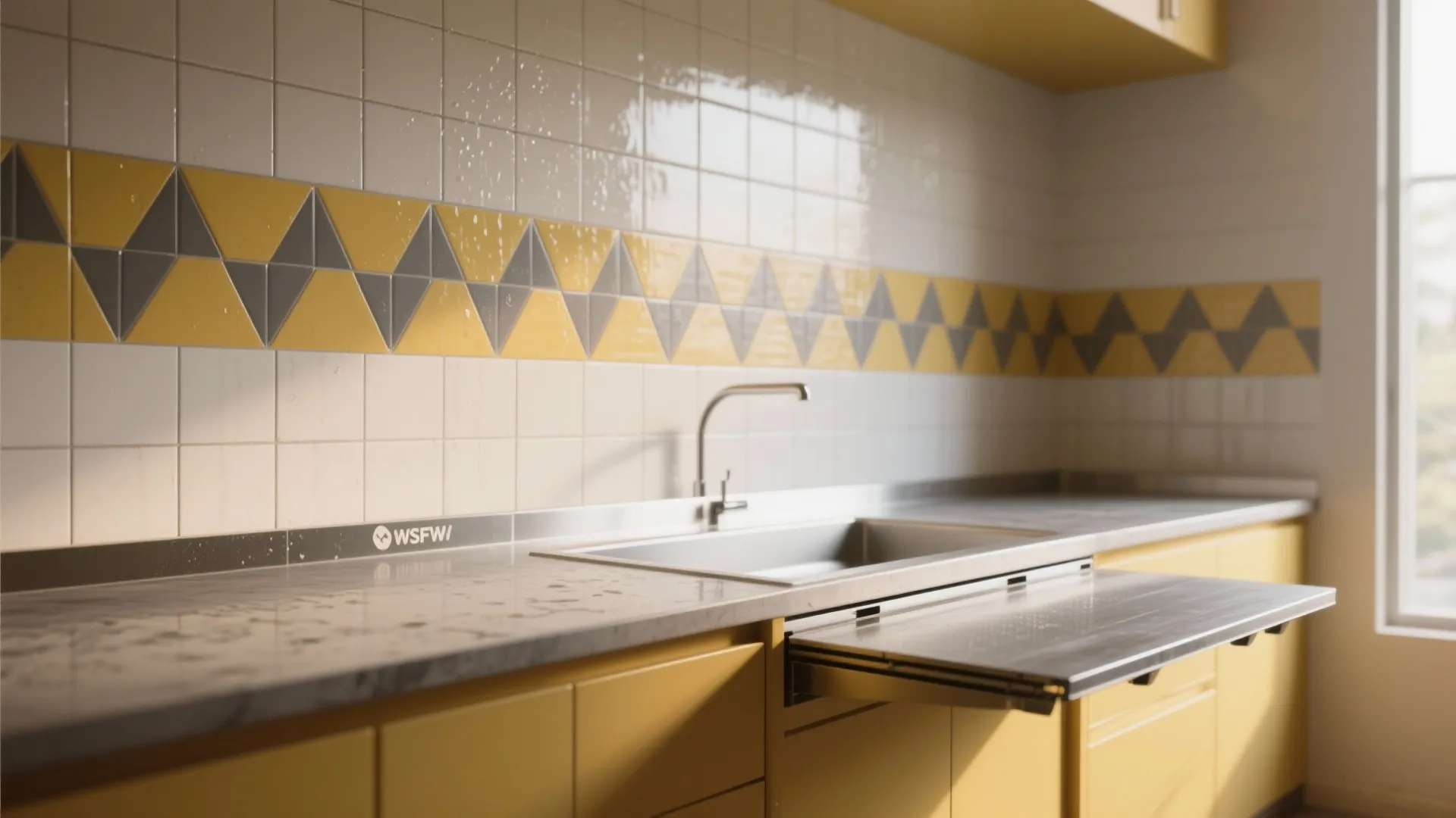 3. Bold Accent Tile or Peel-and-Stick Mural