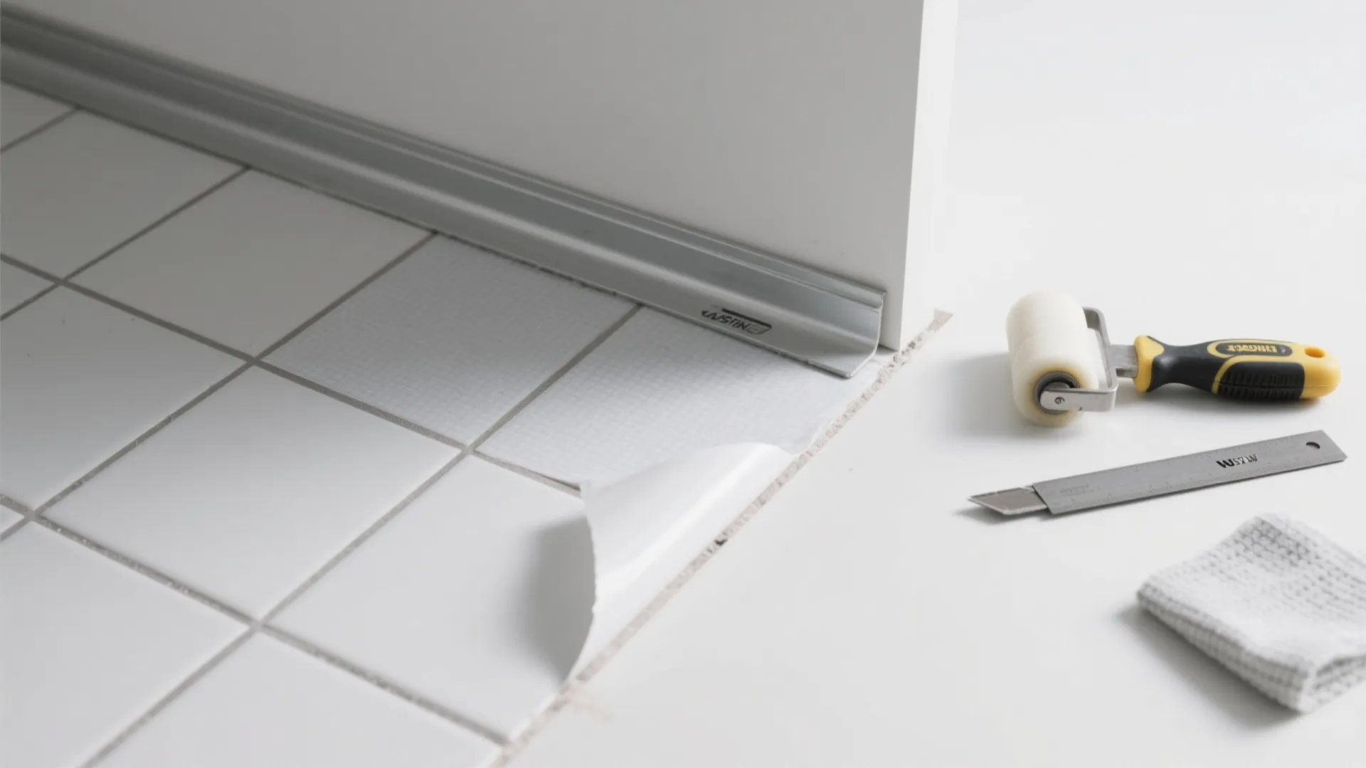 Tile-over-tile with adhesive mats (select zones)