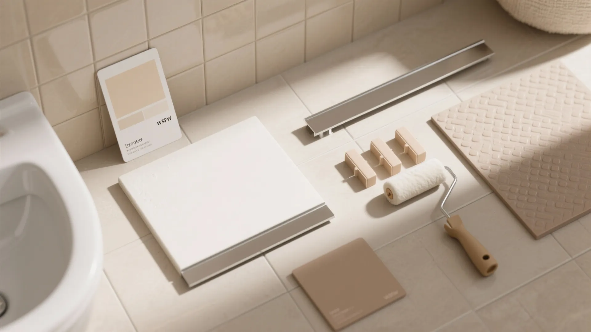 Half-Height Tiling With Washable Paint