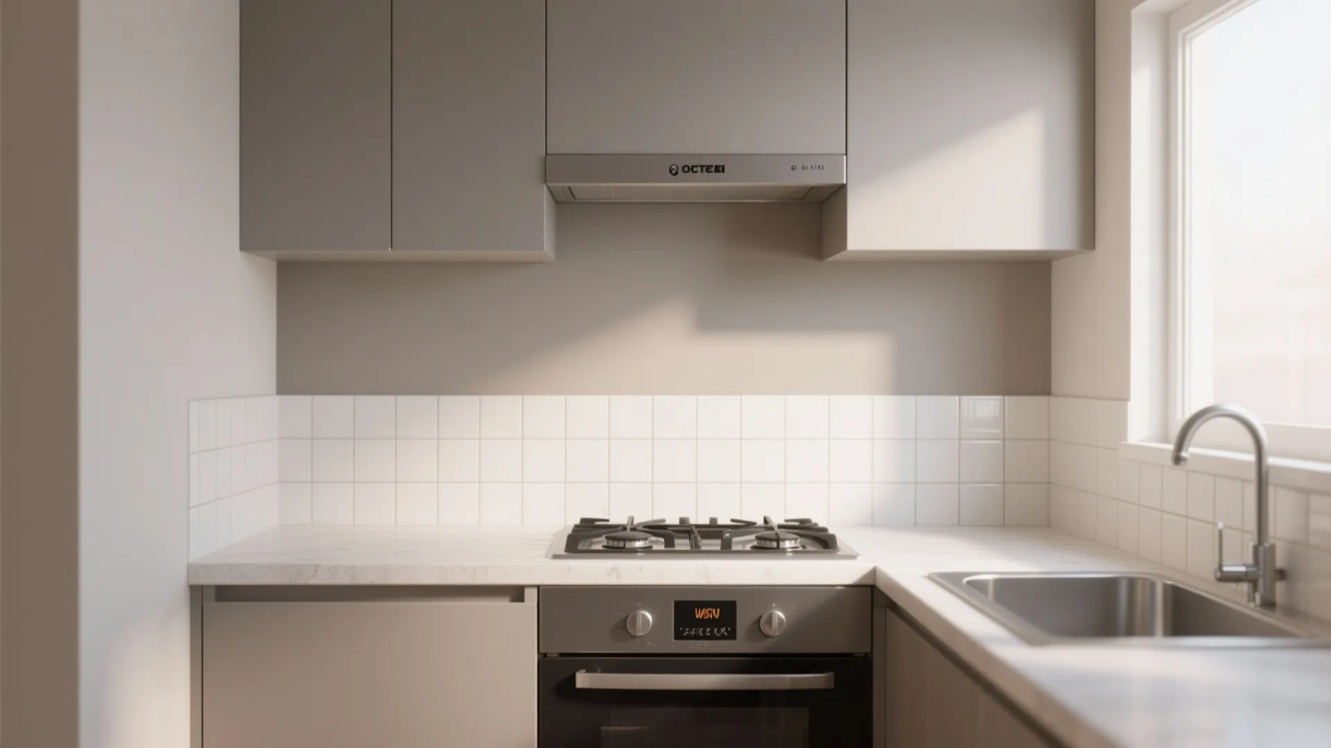 5. Mixed Materials: Tile plus Painted Wall