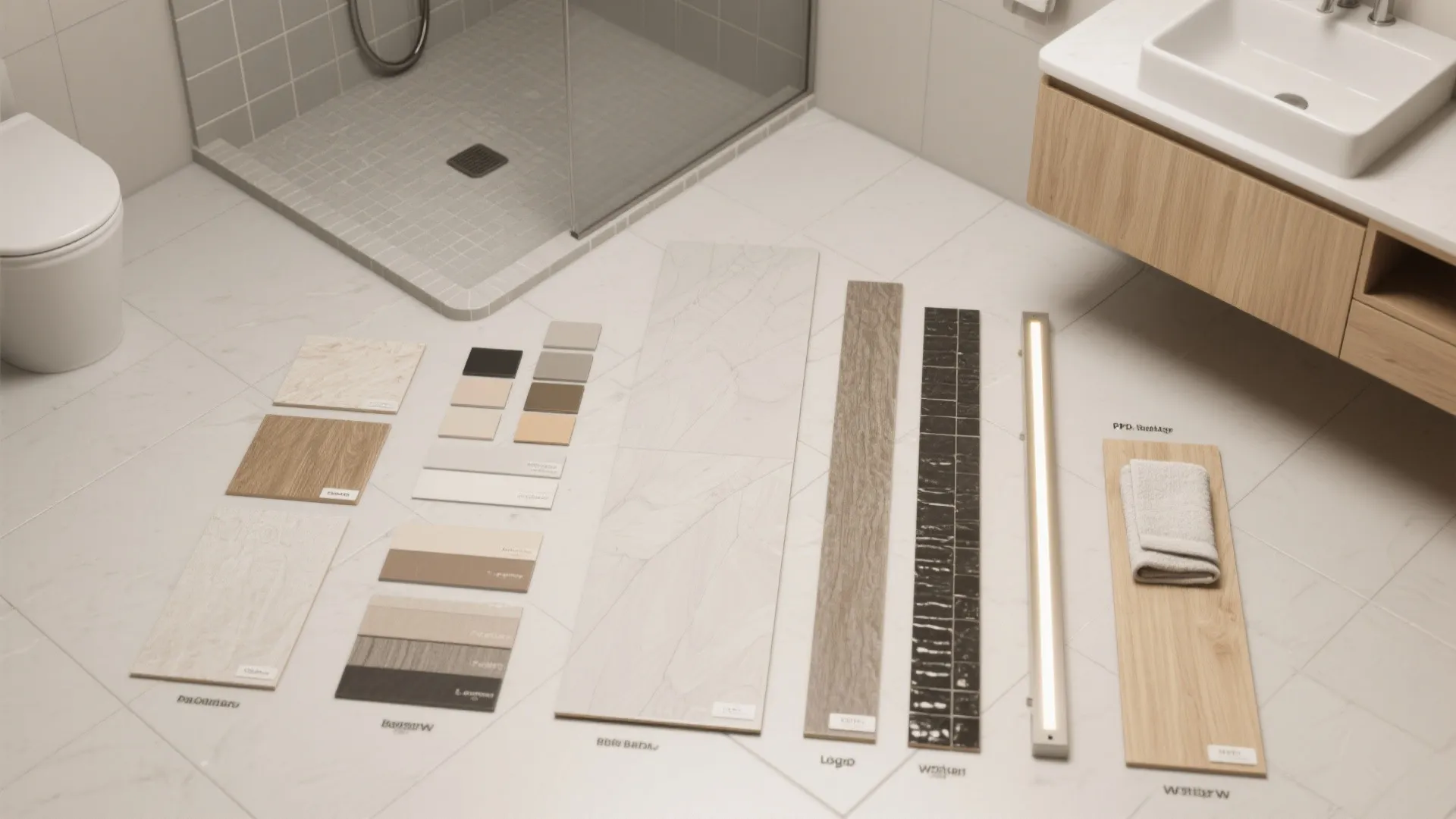 5. Light palette, continuous tile, and focal accents