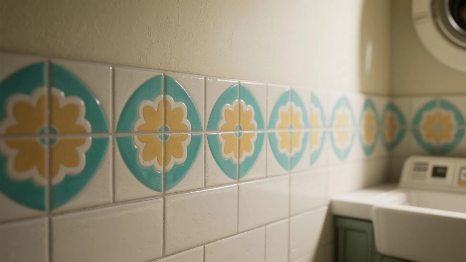 4. Playful Tile Patterns and Color Pops