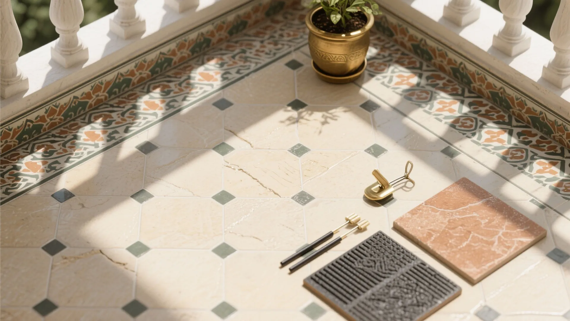 Patterned Tile Floors with Indian Soul