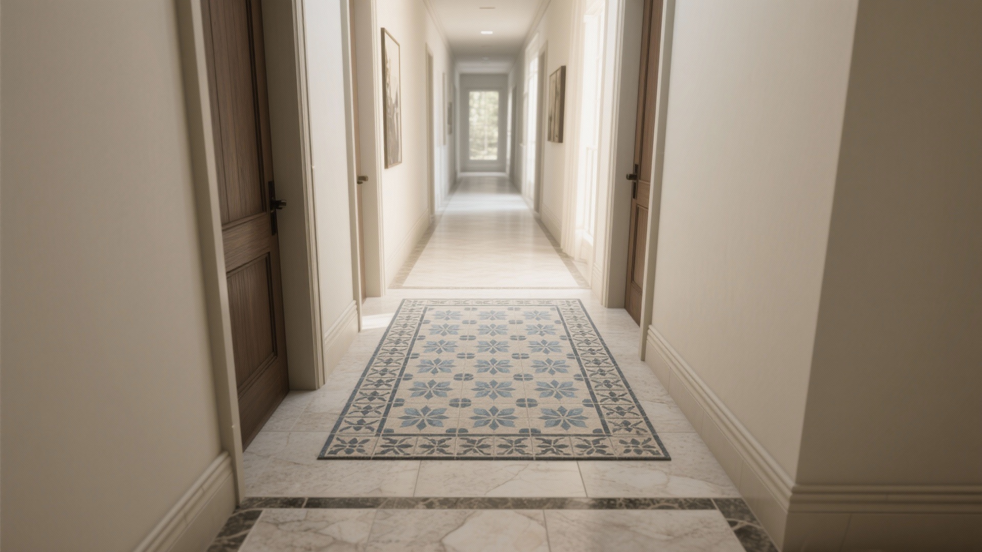 Hallway Feels Narrow? 5 Floor Tiles Design for Hall Fixes