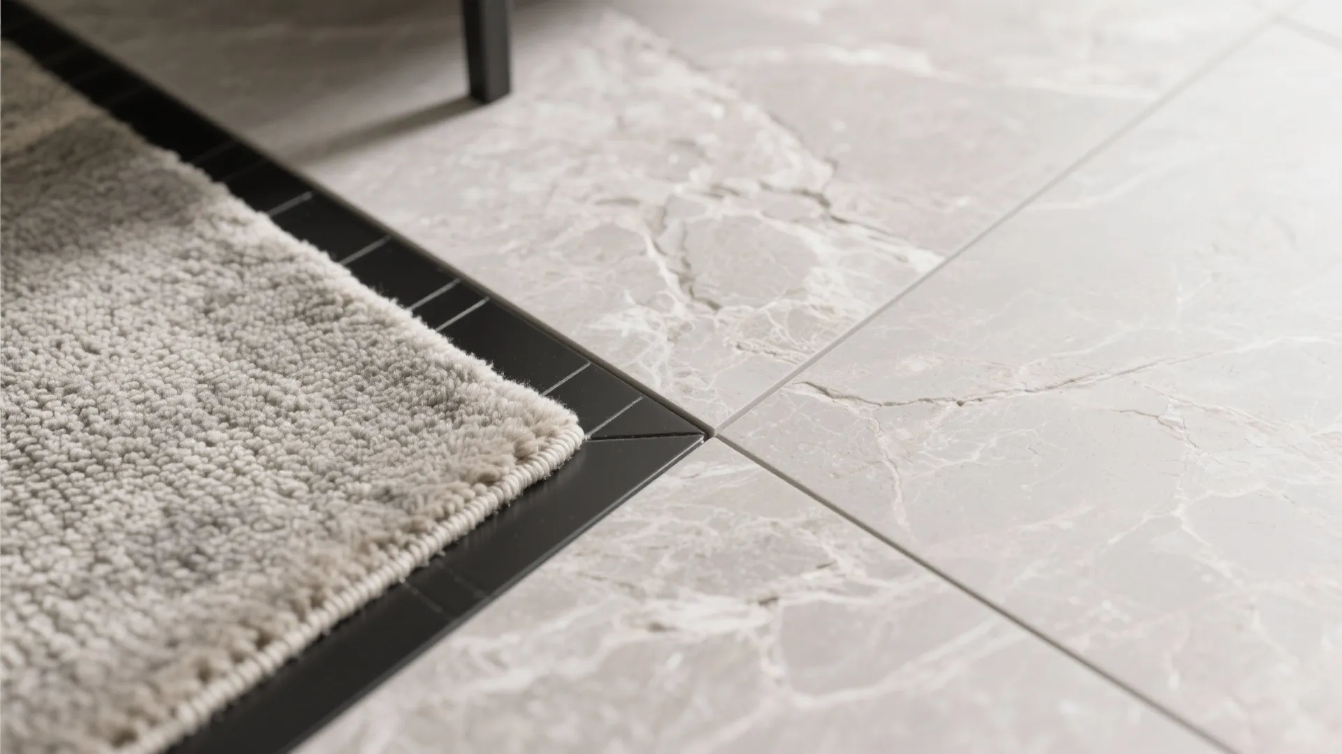 Material palette: stone-look tiles and easy-care fabrics