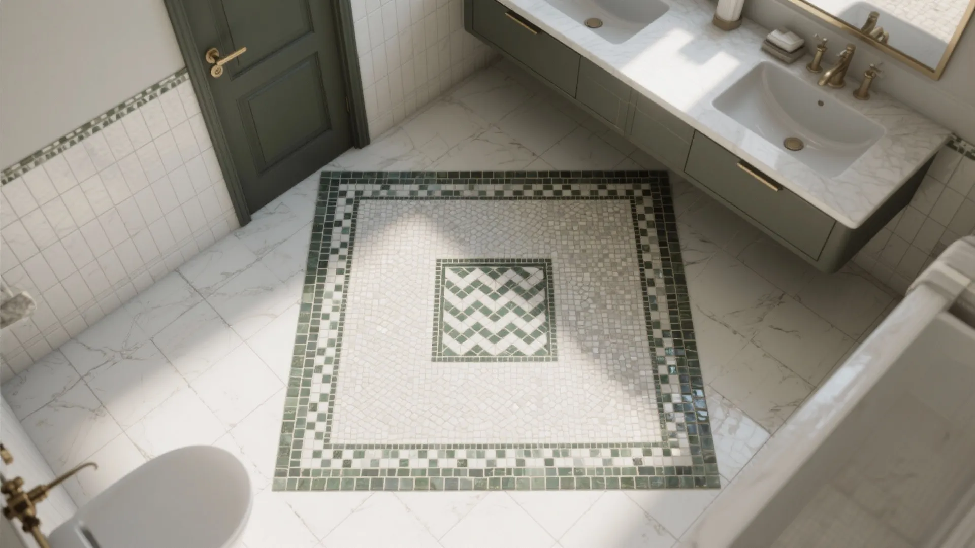 Patterned “Tile Rug” Zone