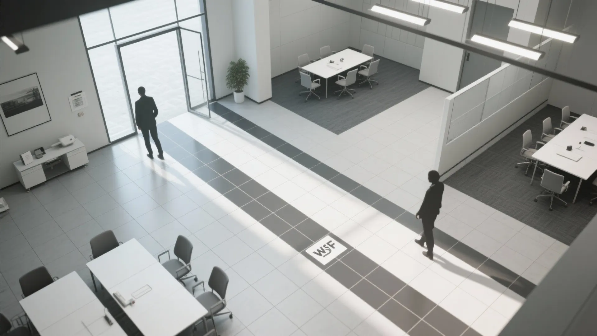 4. Runner strips to guide circulation