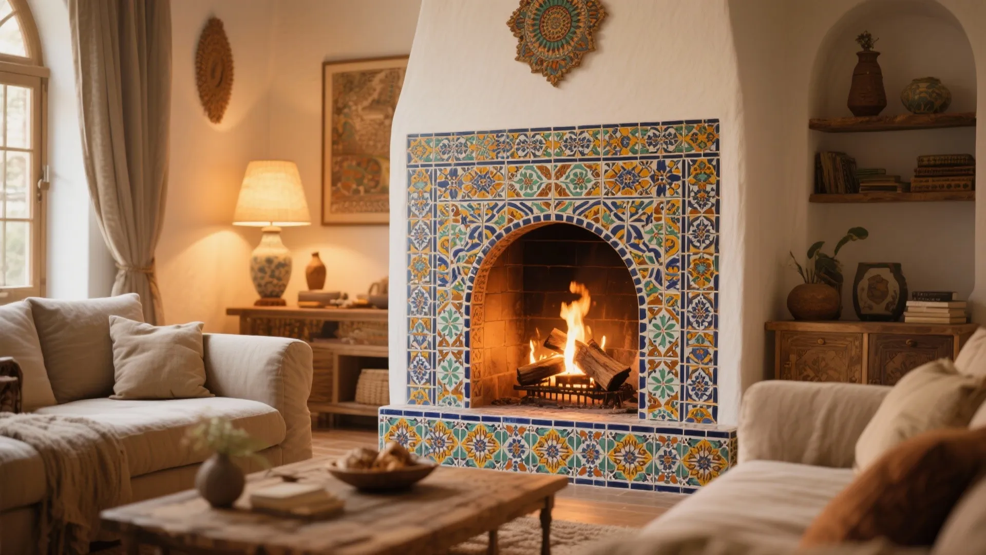 6. Statement Tile Surround