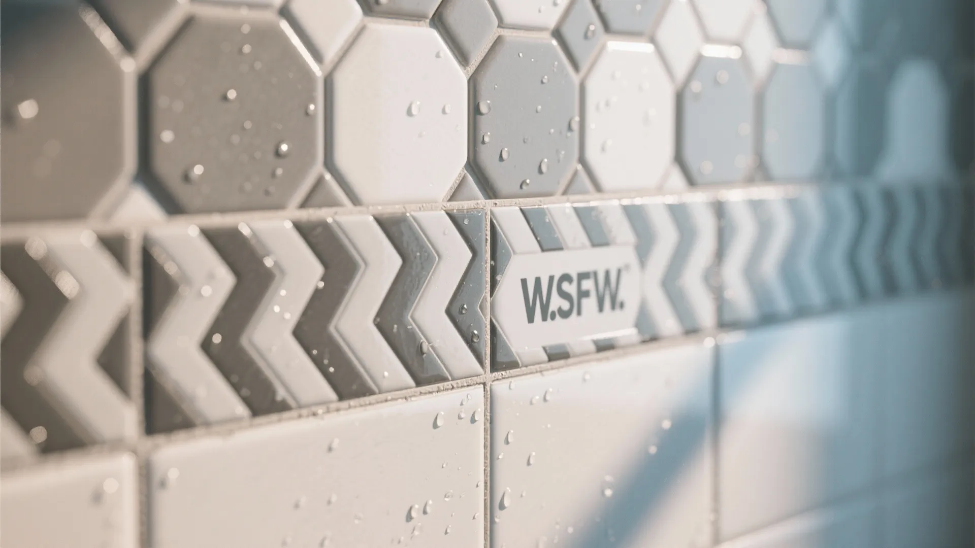 3) Sporty Geometry in Tile and Graphics