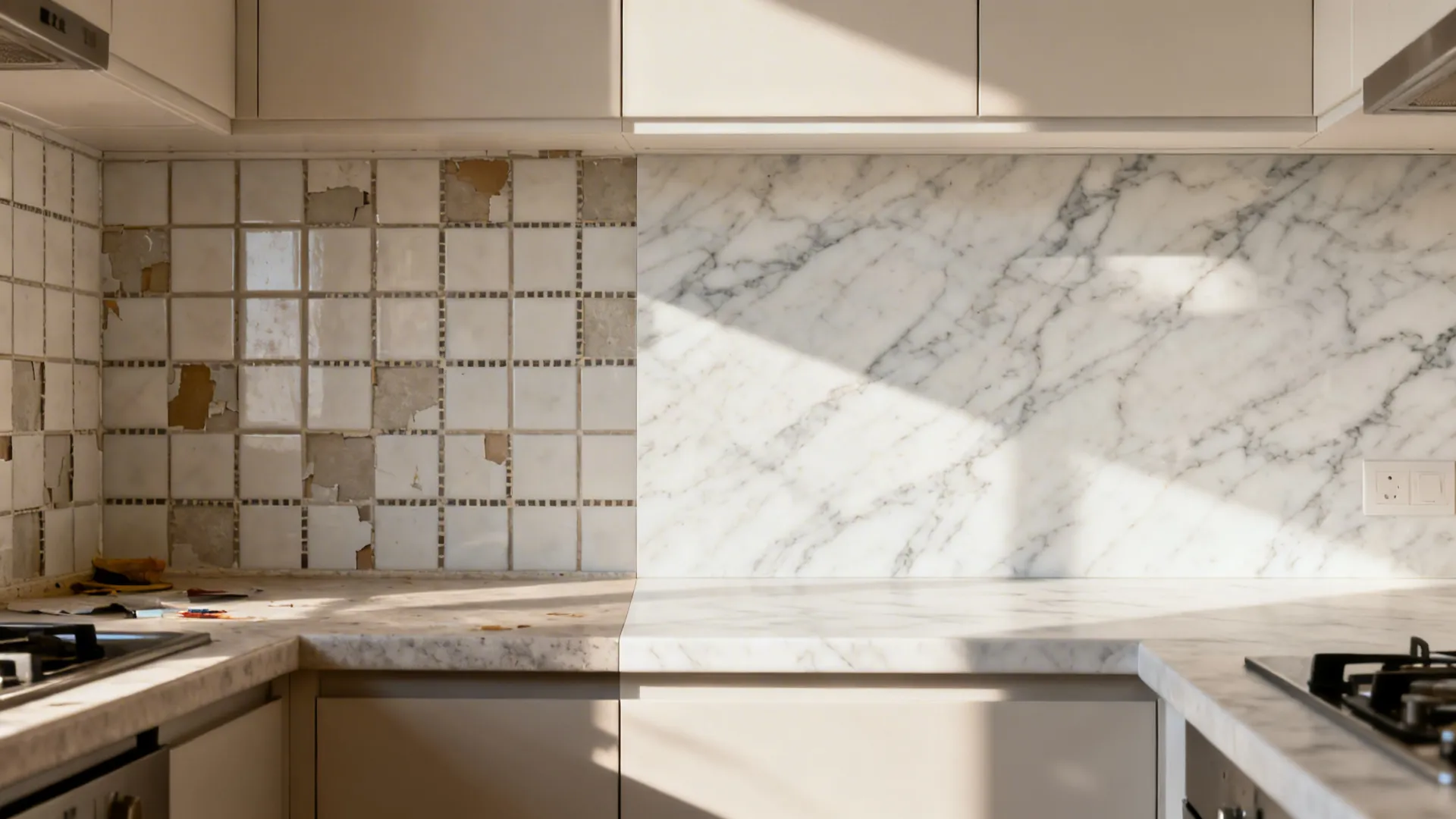 High-pressure laminate (HPL) sheets that mimic stone