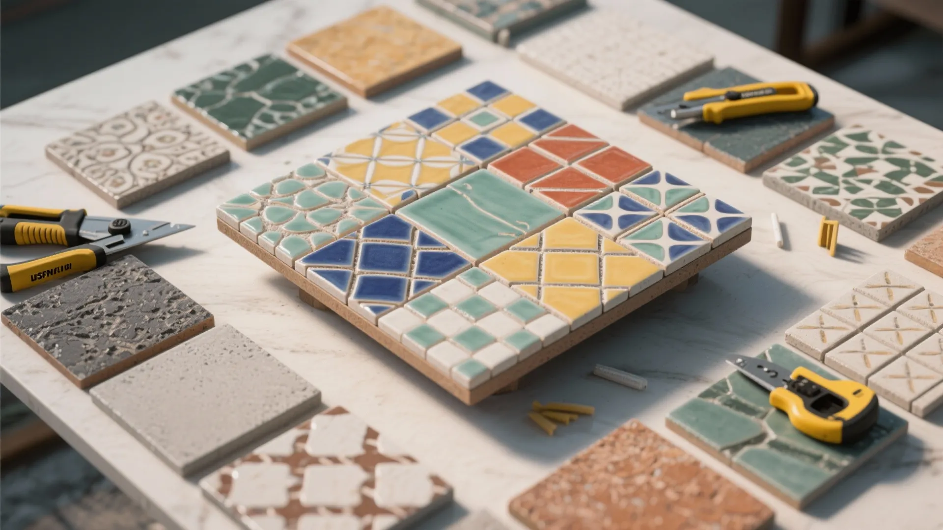 5. Tile Top Accent Table