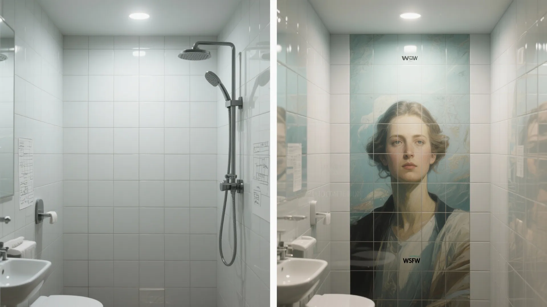 Tip 2: Ceramic tile transfers for a permanent splash