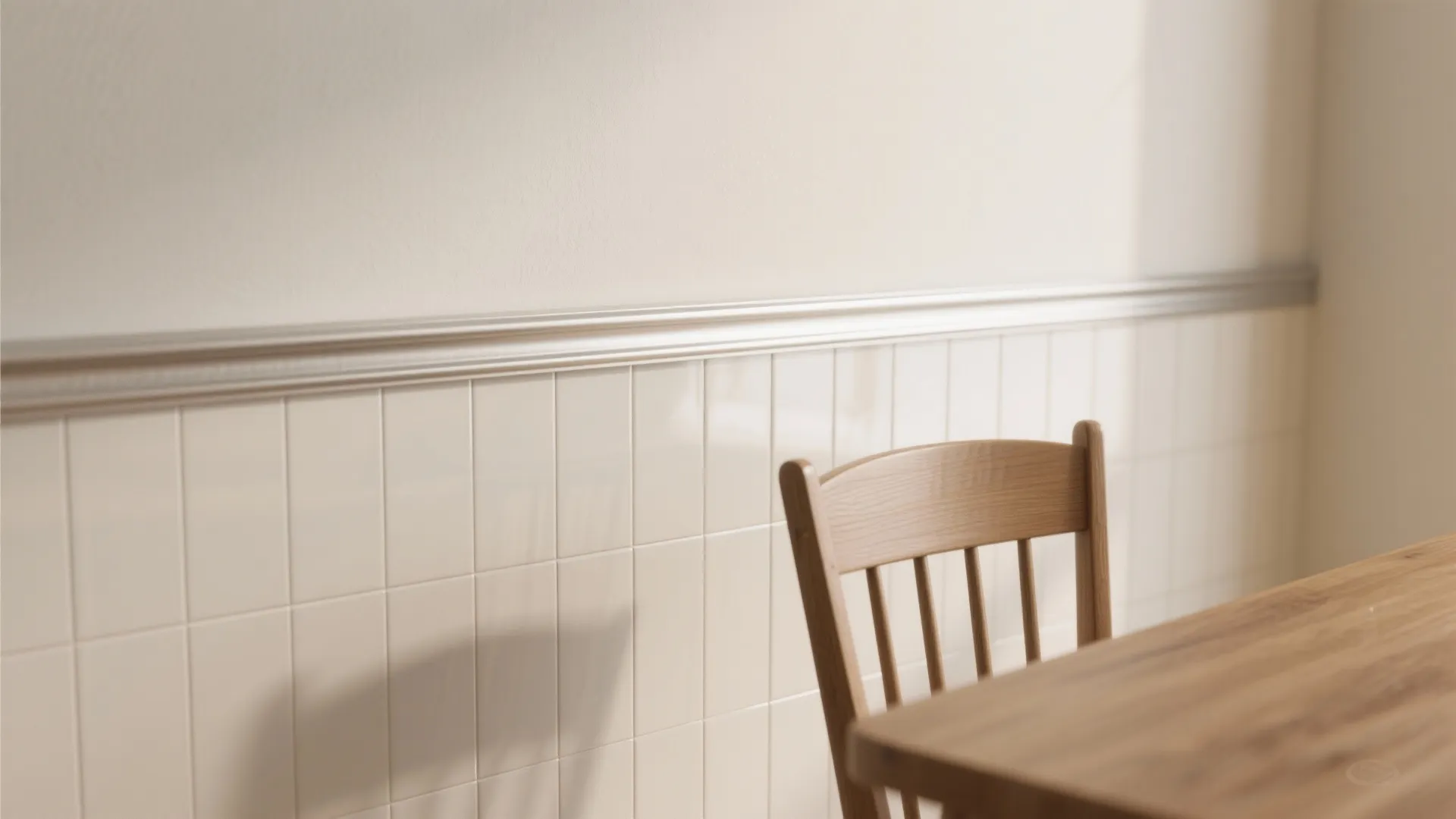 Tile Wainscoting That Protects and Polishes