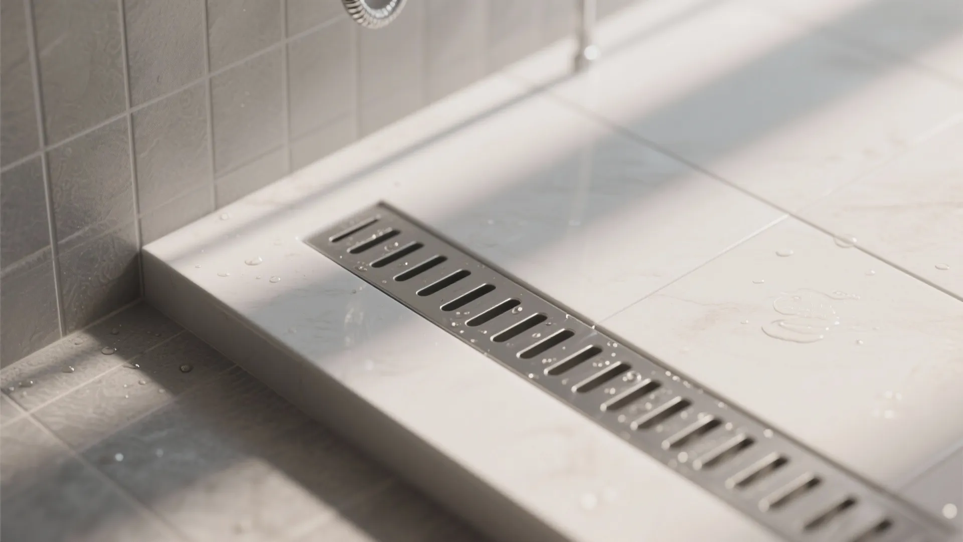 Tileable Shower Base With a Hidden Drain