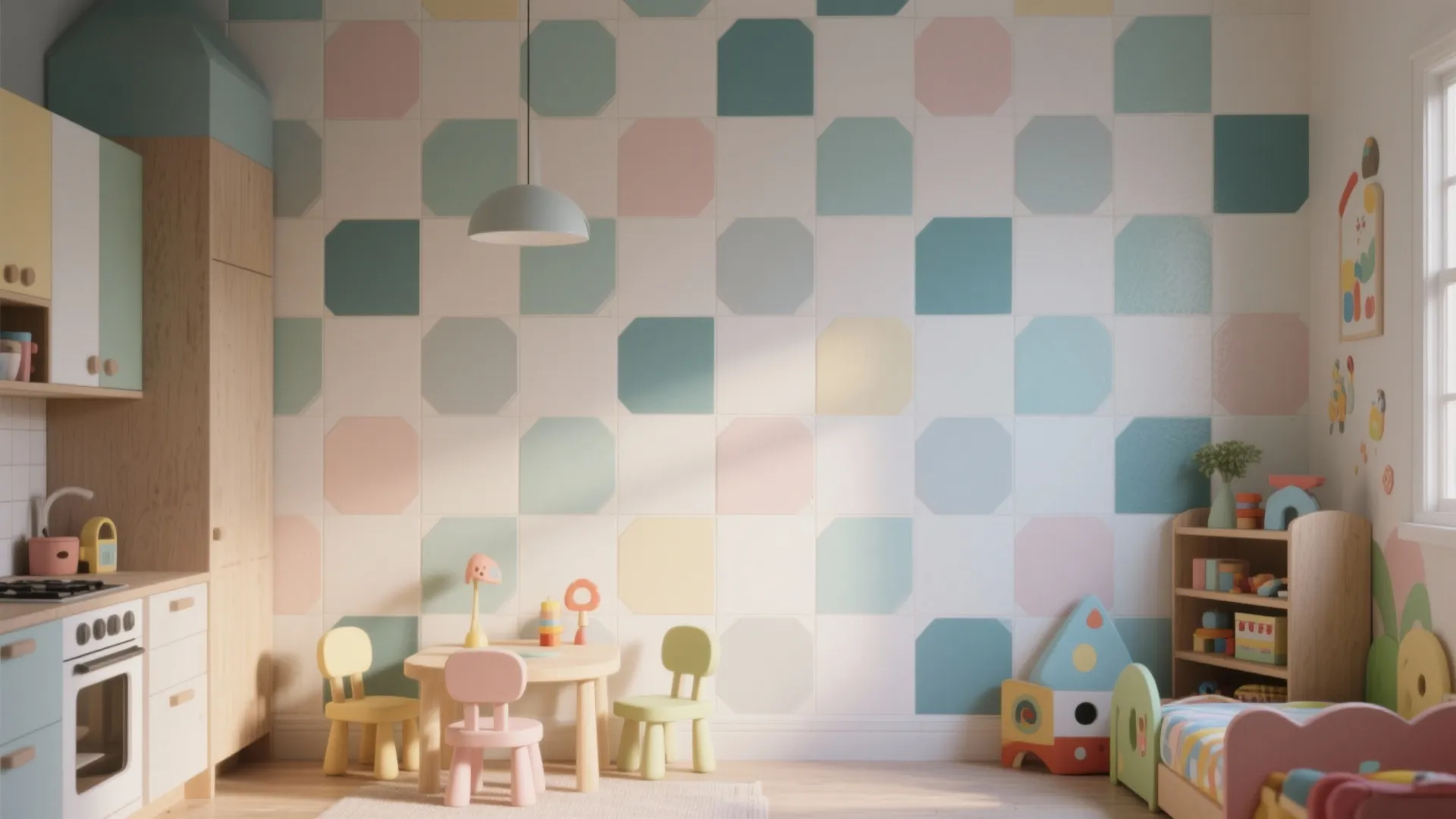 4. Tiled geometric grid