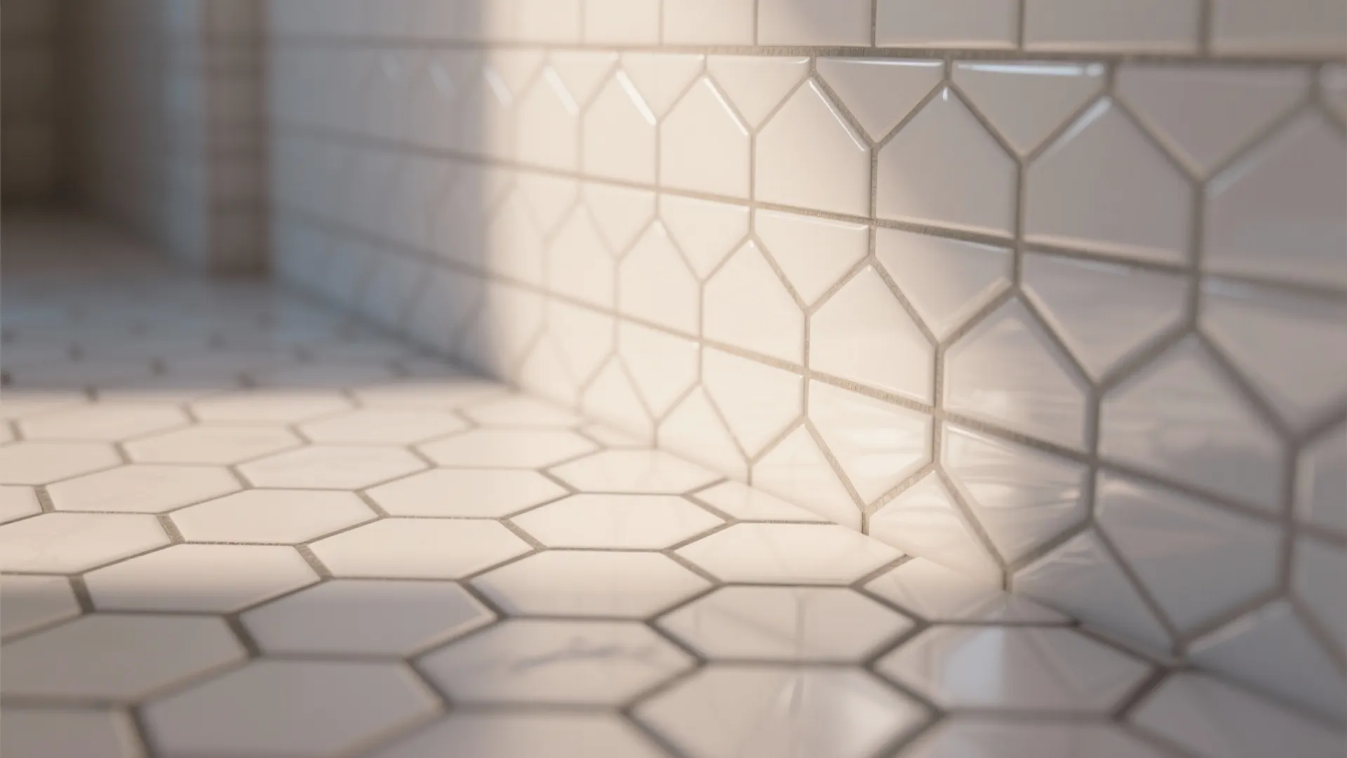 1. Mix tile finishes for subtle depth