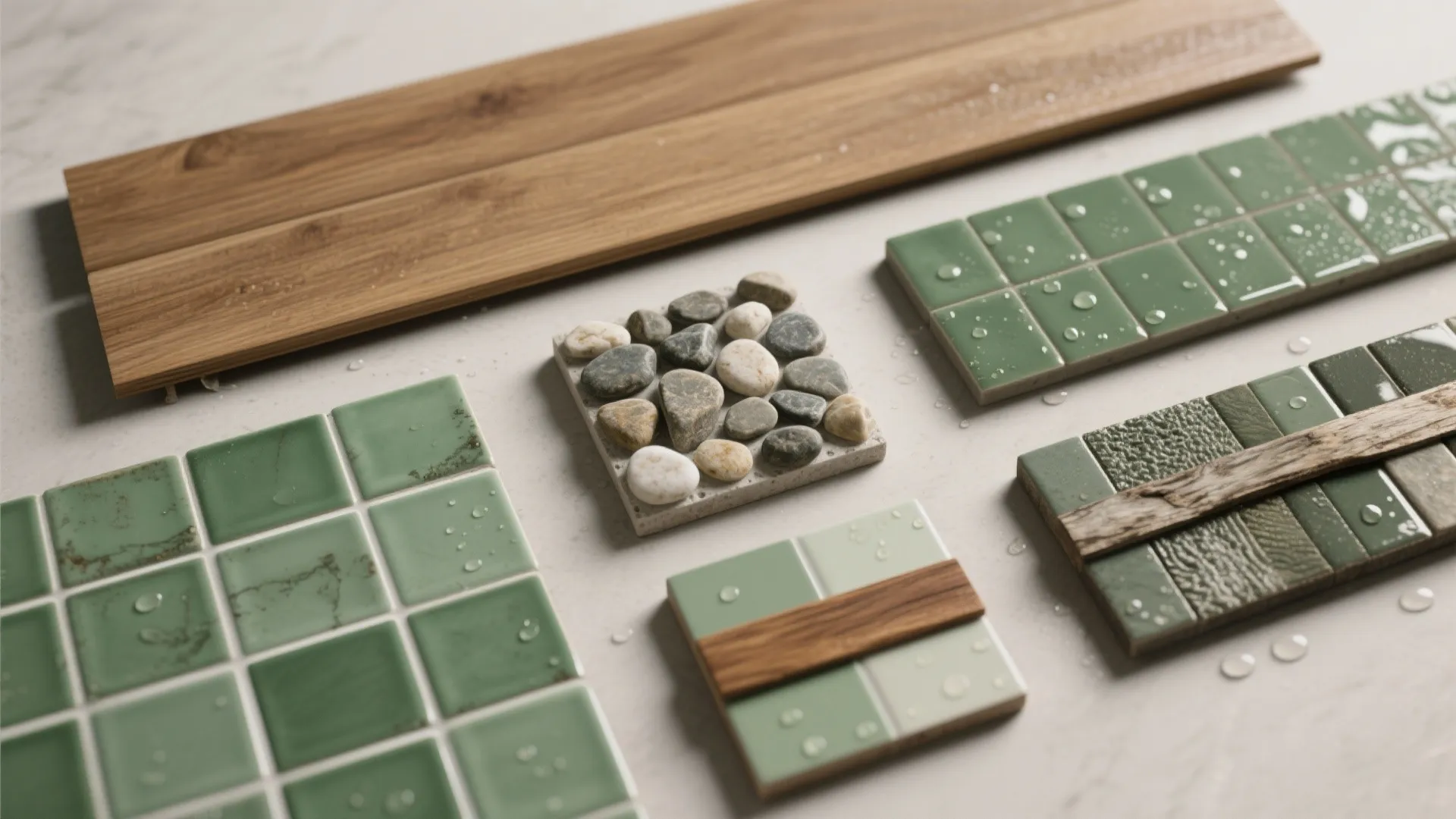 Natural textures and tropical tile patterns