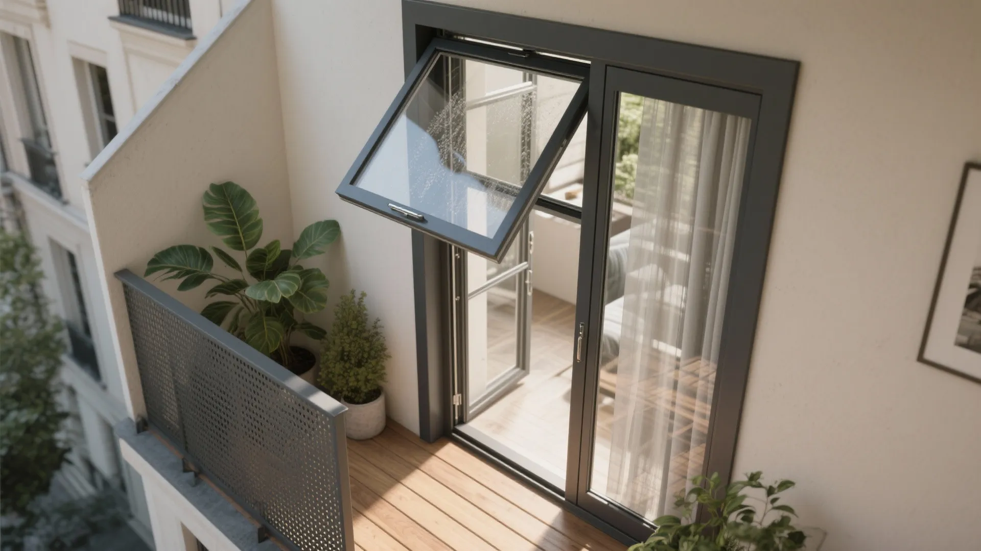 Tilt-and-turn windows for flexible ventilation