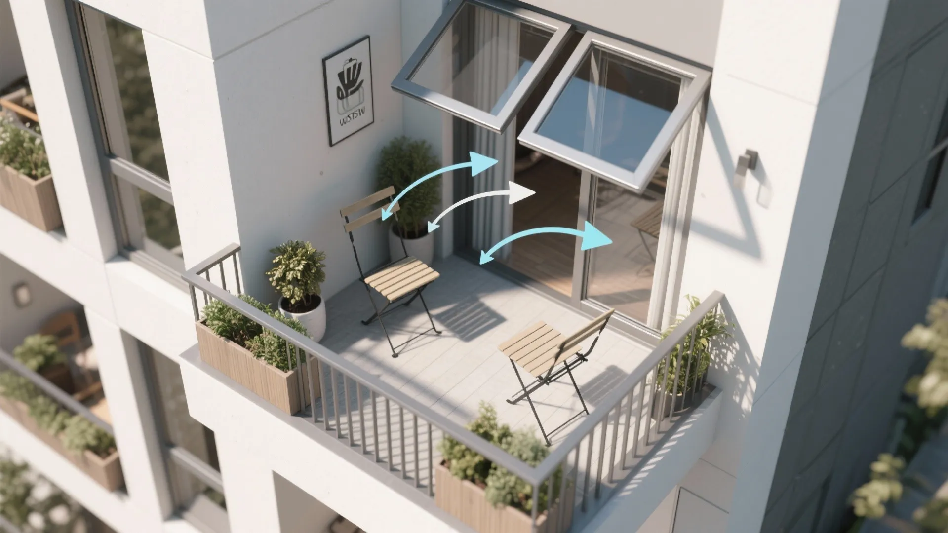 2) Casement or tilt-turn for superior ventilation