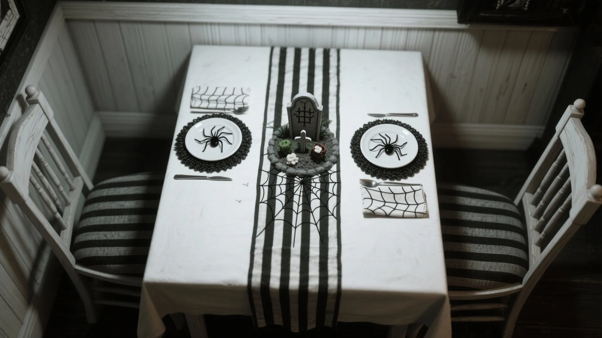 4. Tim Burton Table Settings