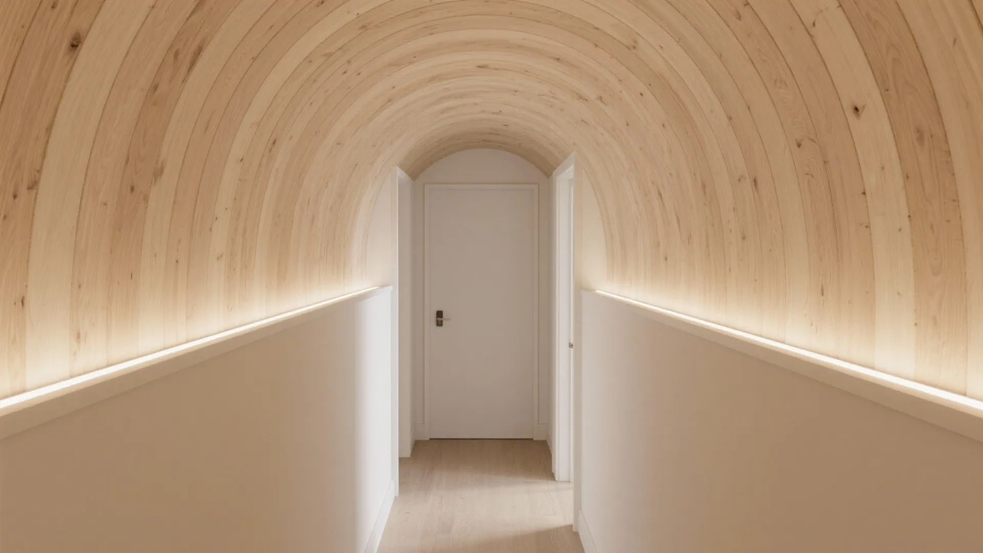 Timber-Lined Barrel Vault for a Small Hall