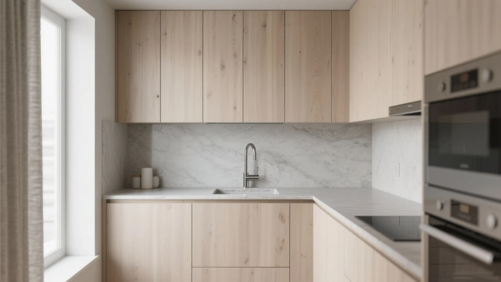 Warm Timber, Cool Palette: Balanced Materiality