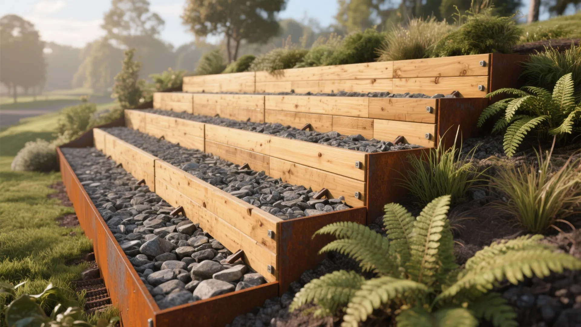 Timber–Corten Hybrid for Warmth and Edge